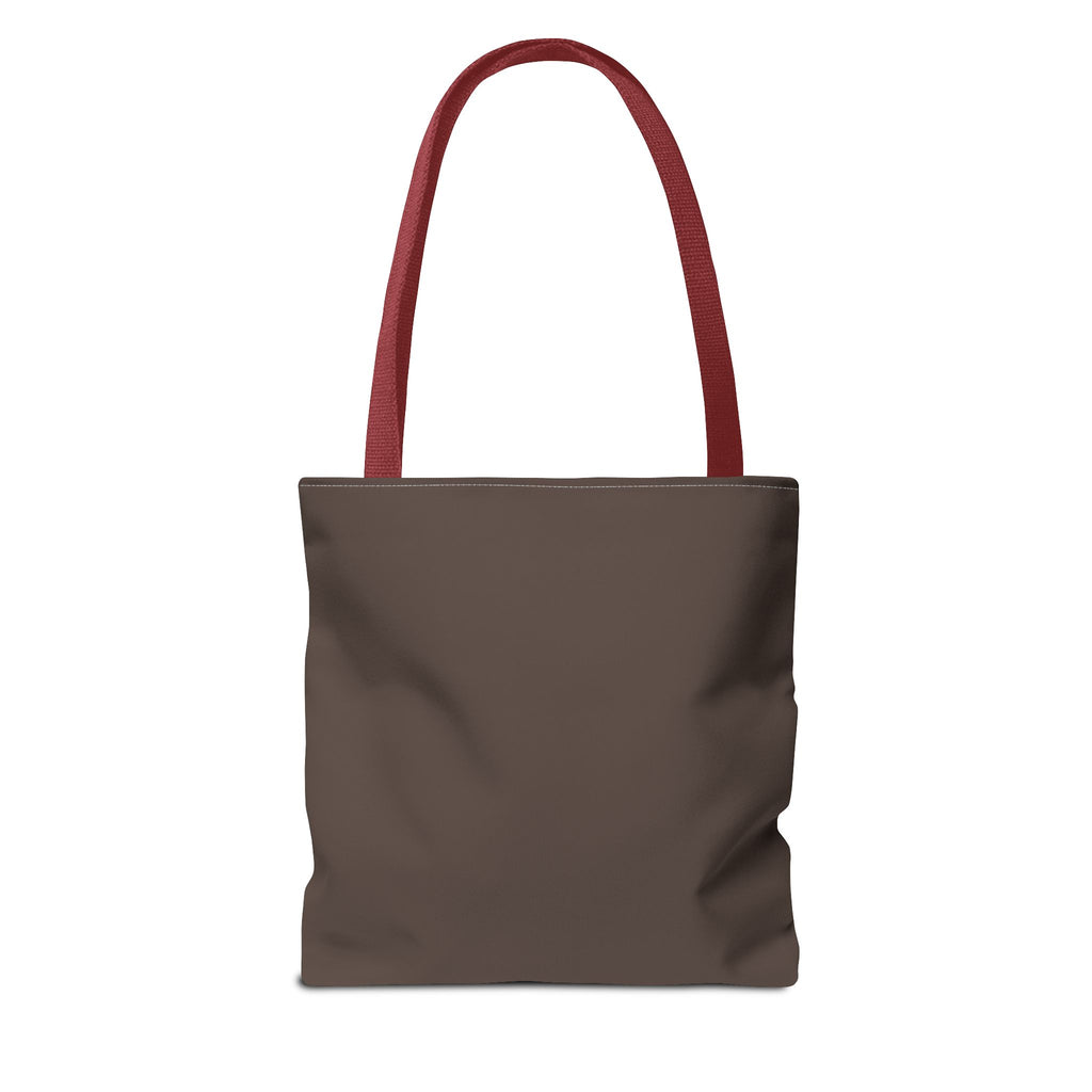 Surrounded by His Goodness Tote Bag — Faith Floral Scripture Shopper