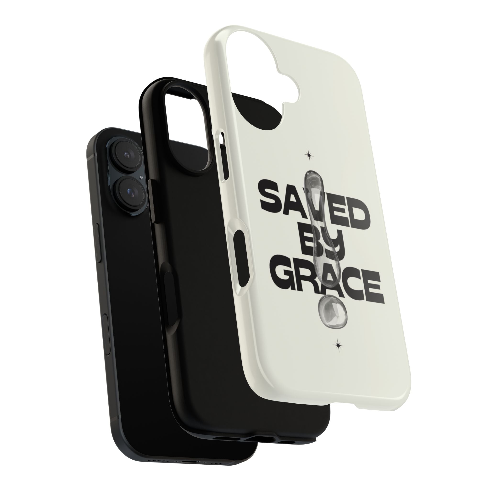 Saved By Grace Tough Phone Case — Christian Faith iPhone Cover