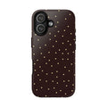 Brown Gold Polka Dot Tough Phone Case