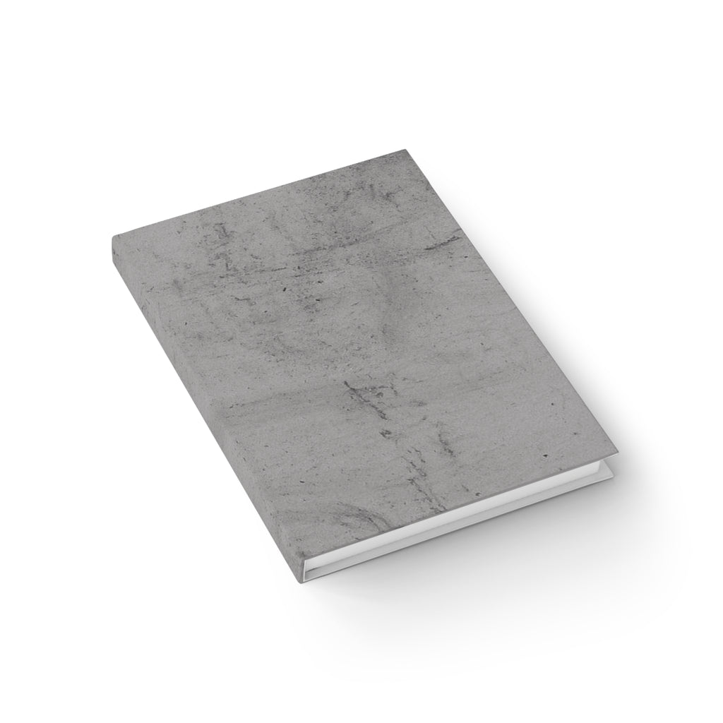 Hardcover Gray Marble Journal – Ruled Notebook for Notes & Daily Planning