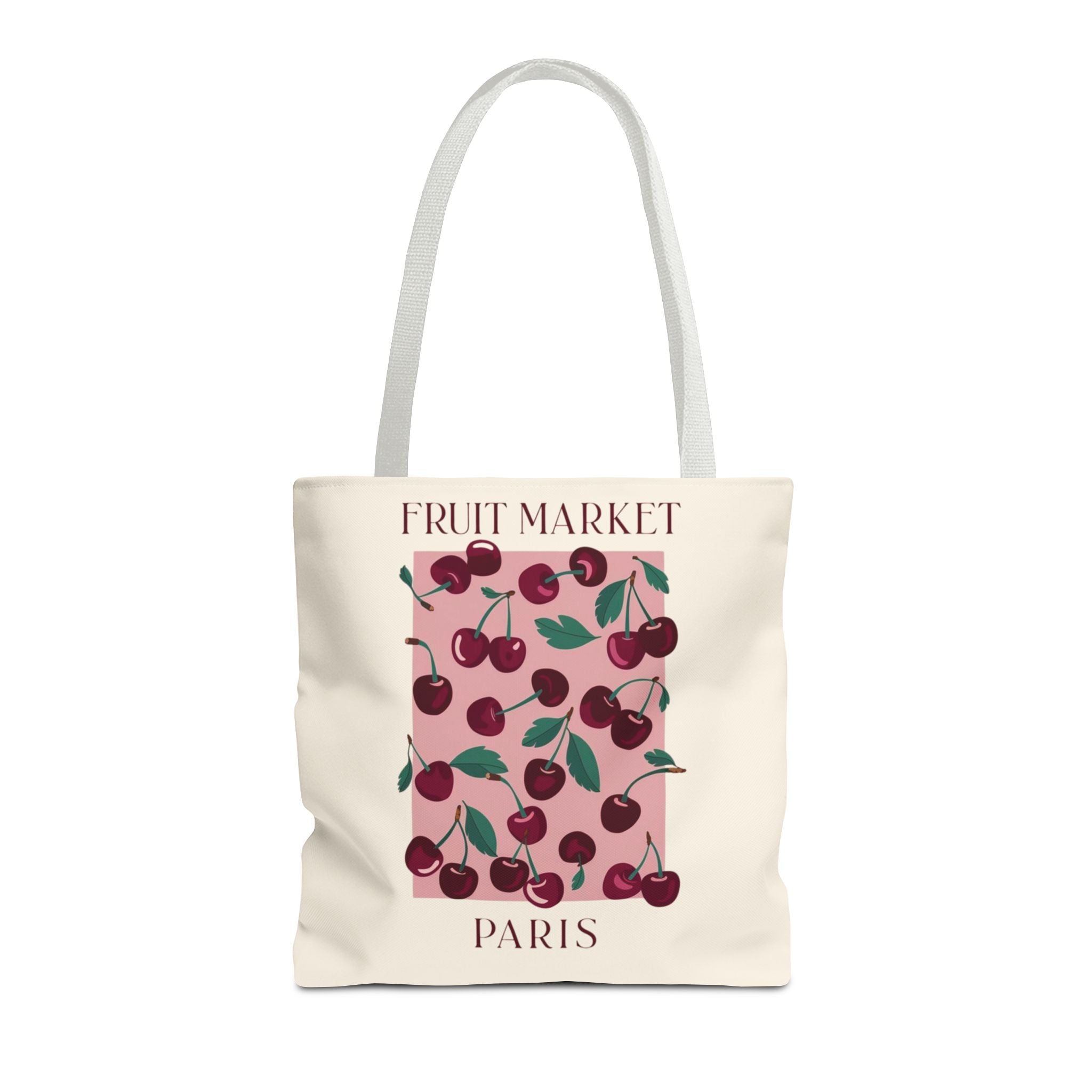 Cherry Tote Bag — Vintage Fruit Market Canvas Tote