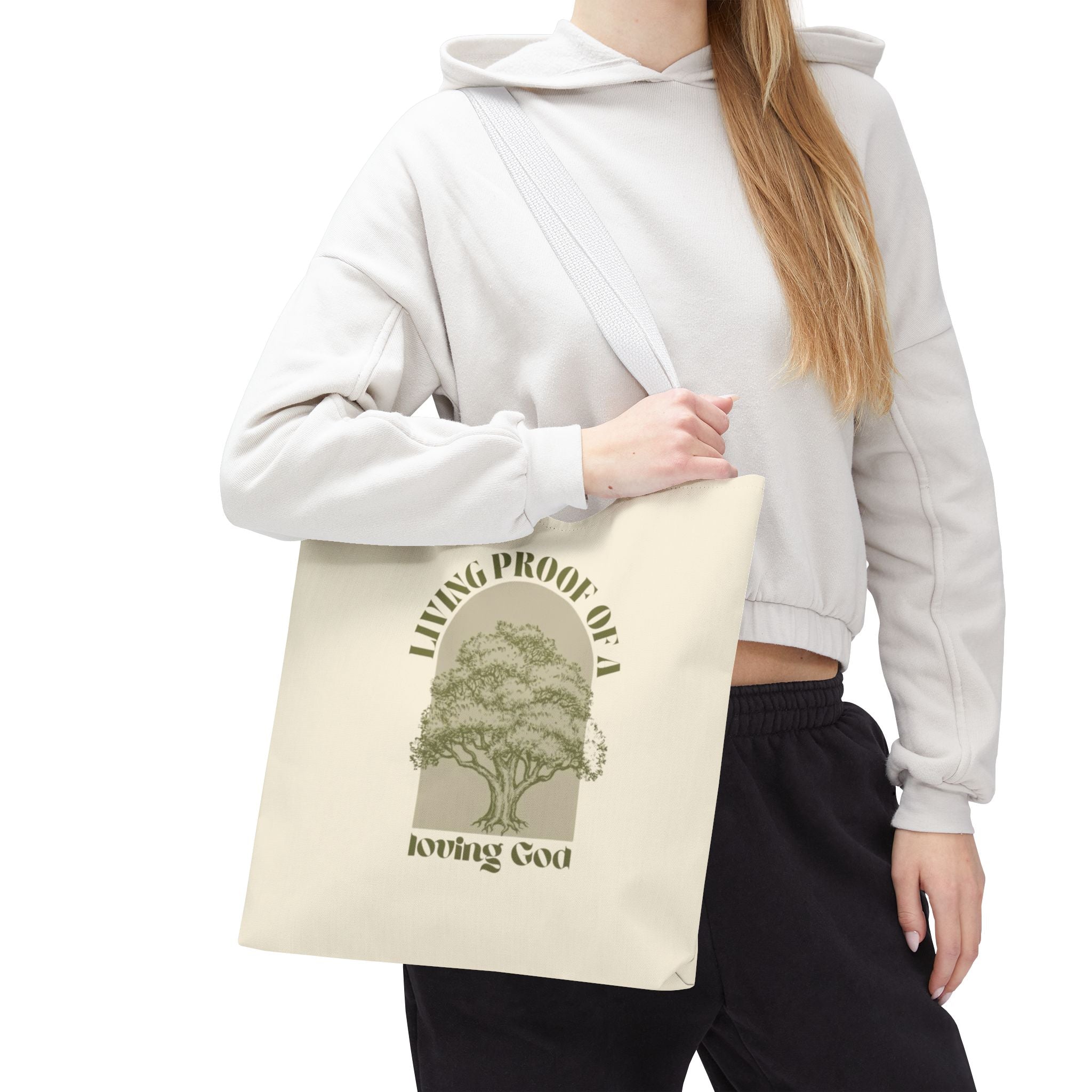 Living Proof Of A Loving God Tote Bag