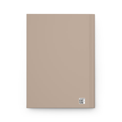 Abstract Neutral Pattern Hardcover Journal — Taupe Swirl Notebook for Notes & Planning