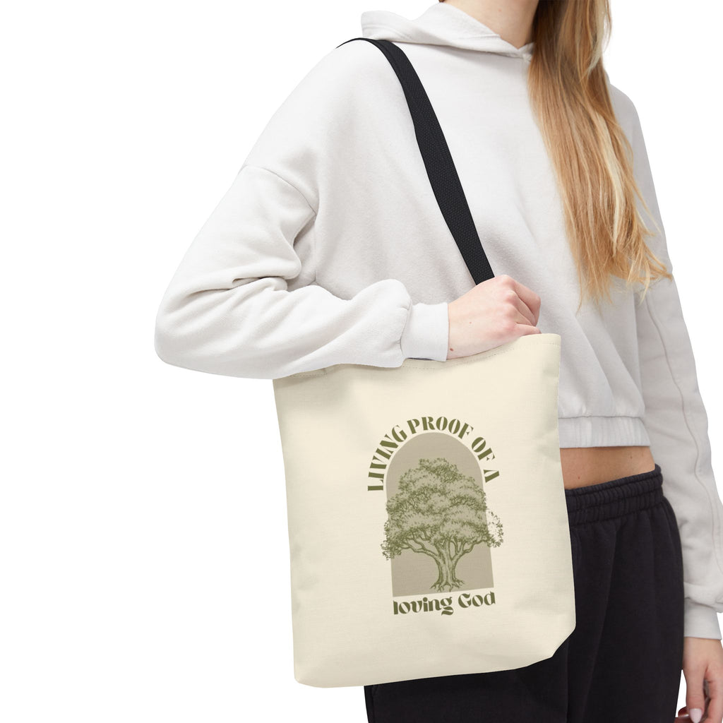 Living Proof Of A Loving God Tote Bag
