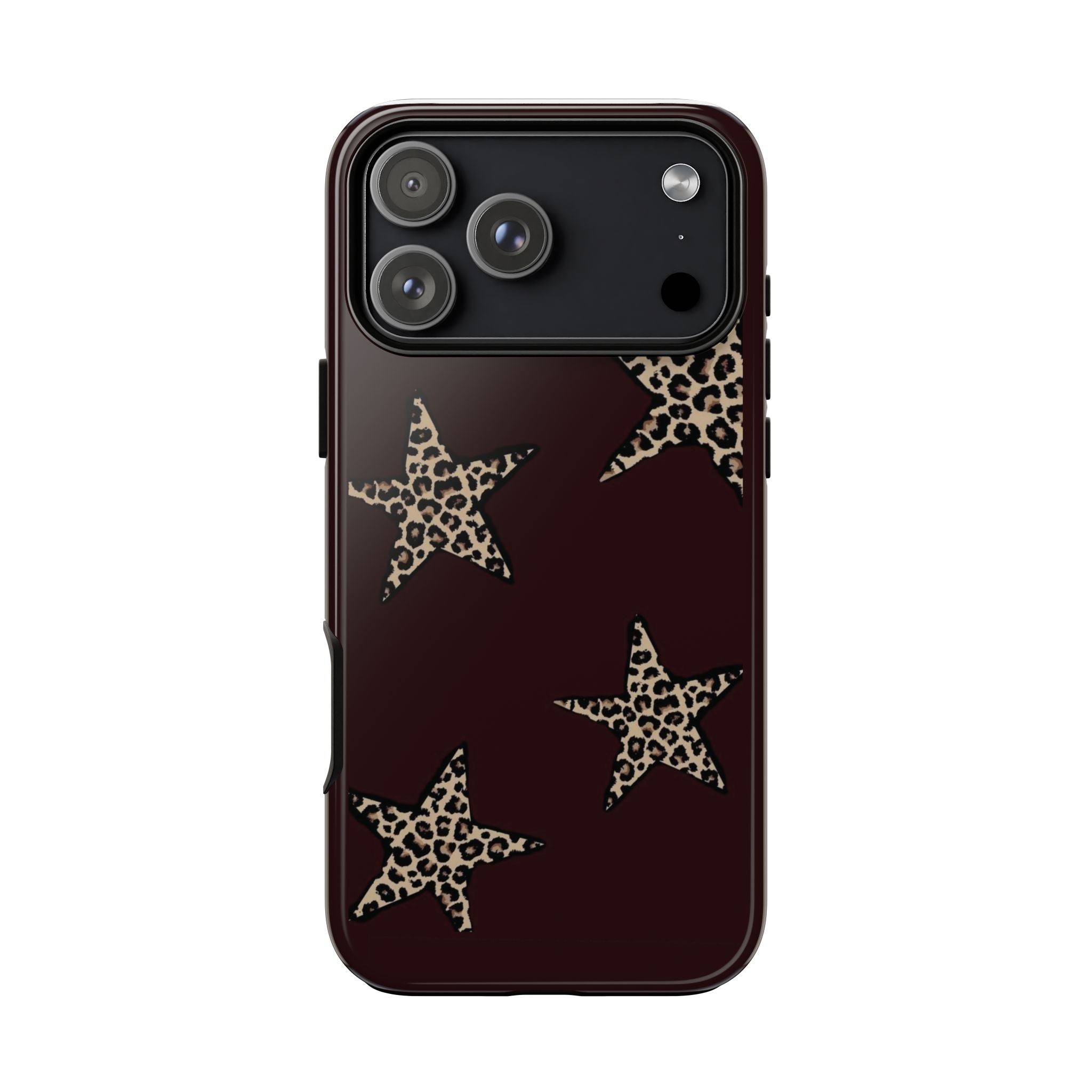 Leopard Star iPhone Case — Chic Brown Protective Tough Case