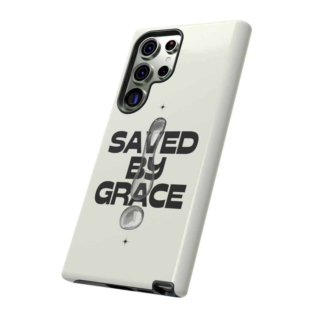 Saved By Grace Tough Phone Case — Christian Faith iPhone Cover