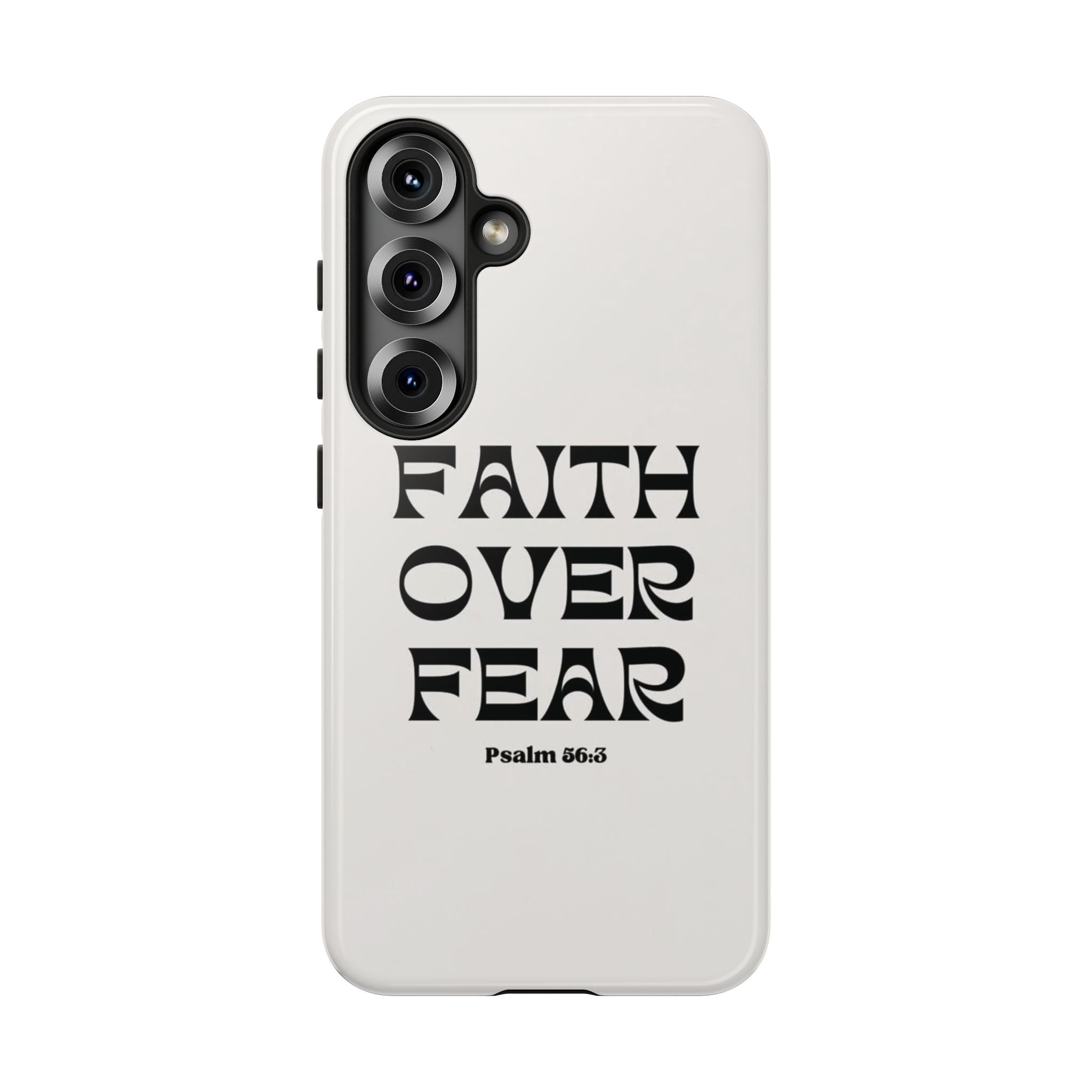 Faith Over Fear Phone Case — Psalm 56:3 Christian Protective Phone Cover