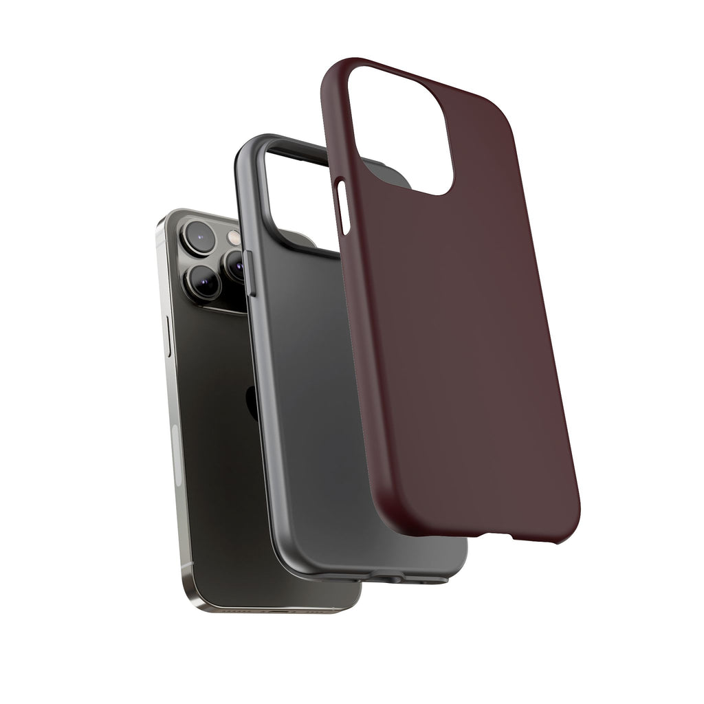 Maroon Tough iPhone Case — Slim Impact-Resistant Protective Cover