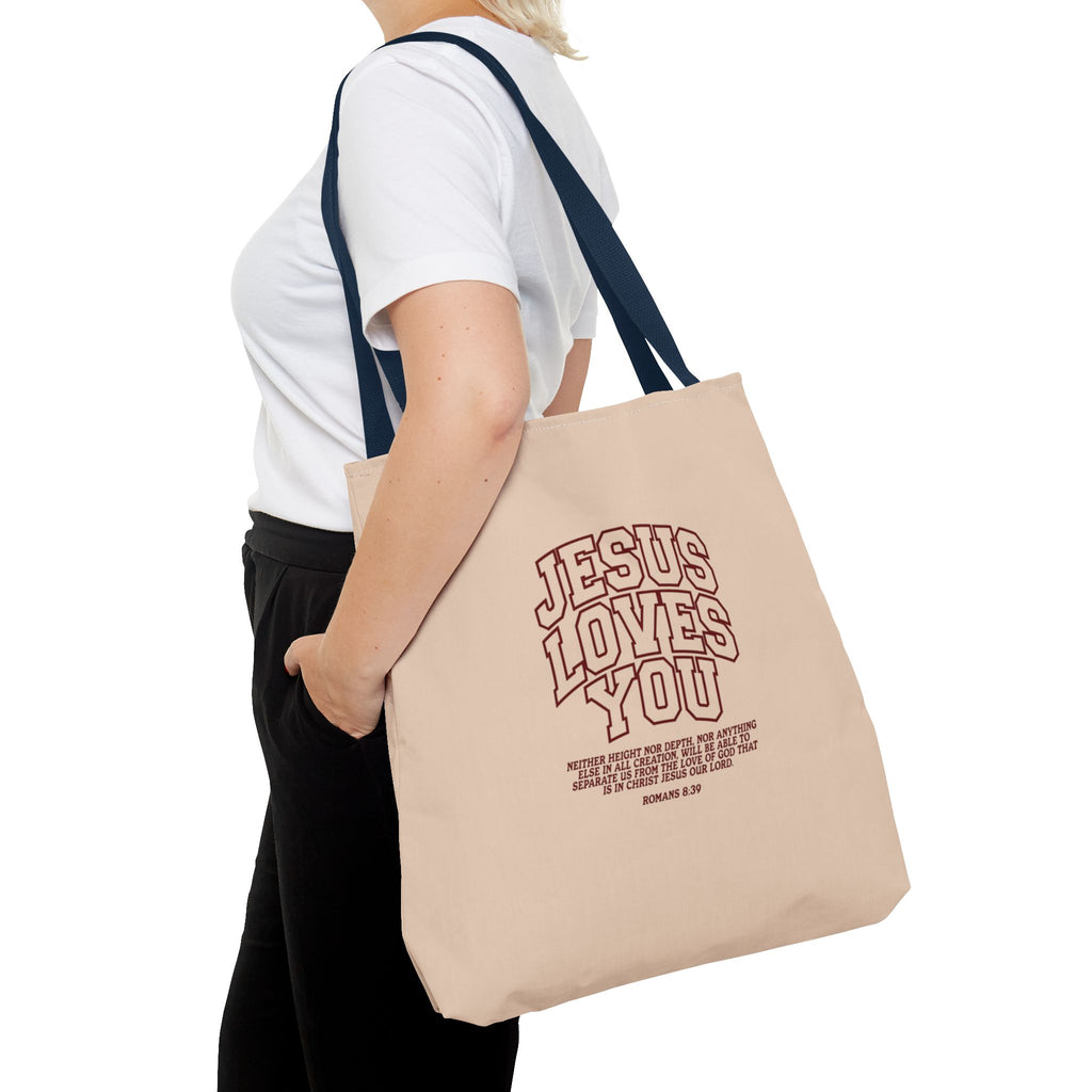 Jesus Loves You Canvas Tote Bag