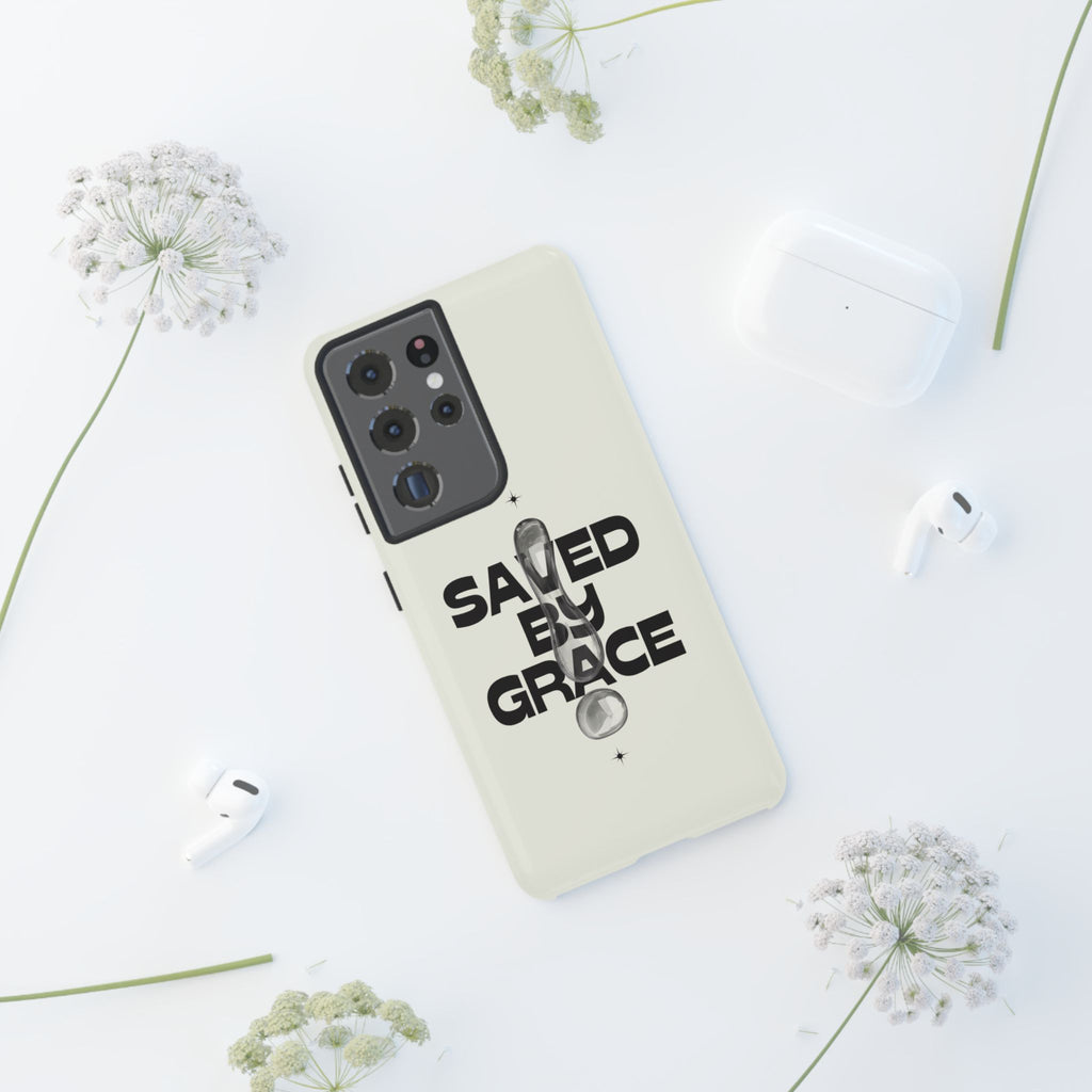 Saved By Grace Tough Phone Case — Christian Faith iPhone Cover