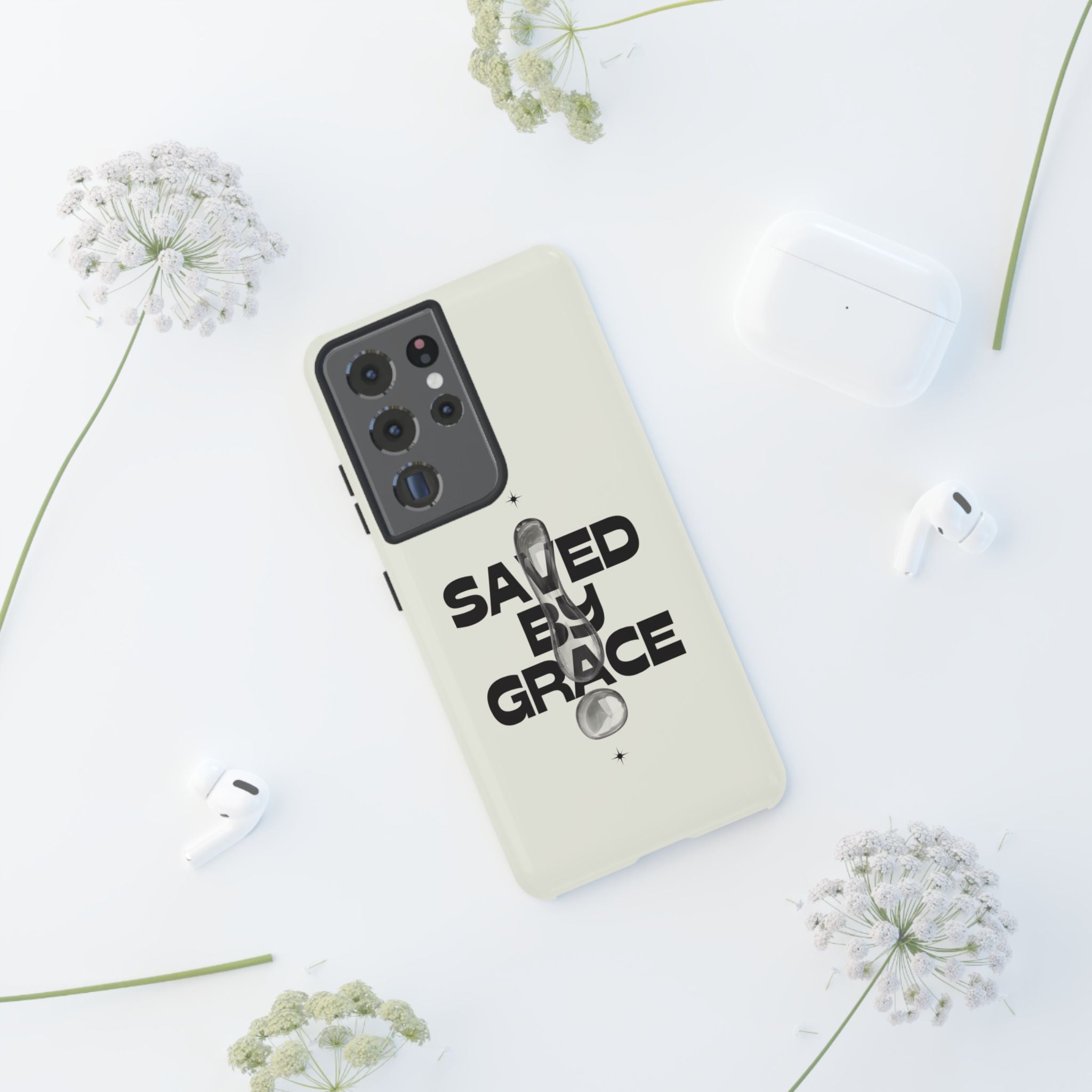 Saved By Grace Tough Phone Case — Christian Faith iPhone Cover