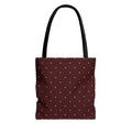 Burgundy Polka Dot Tote Bag