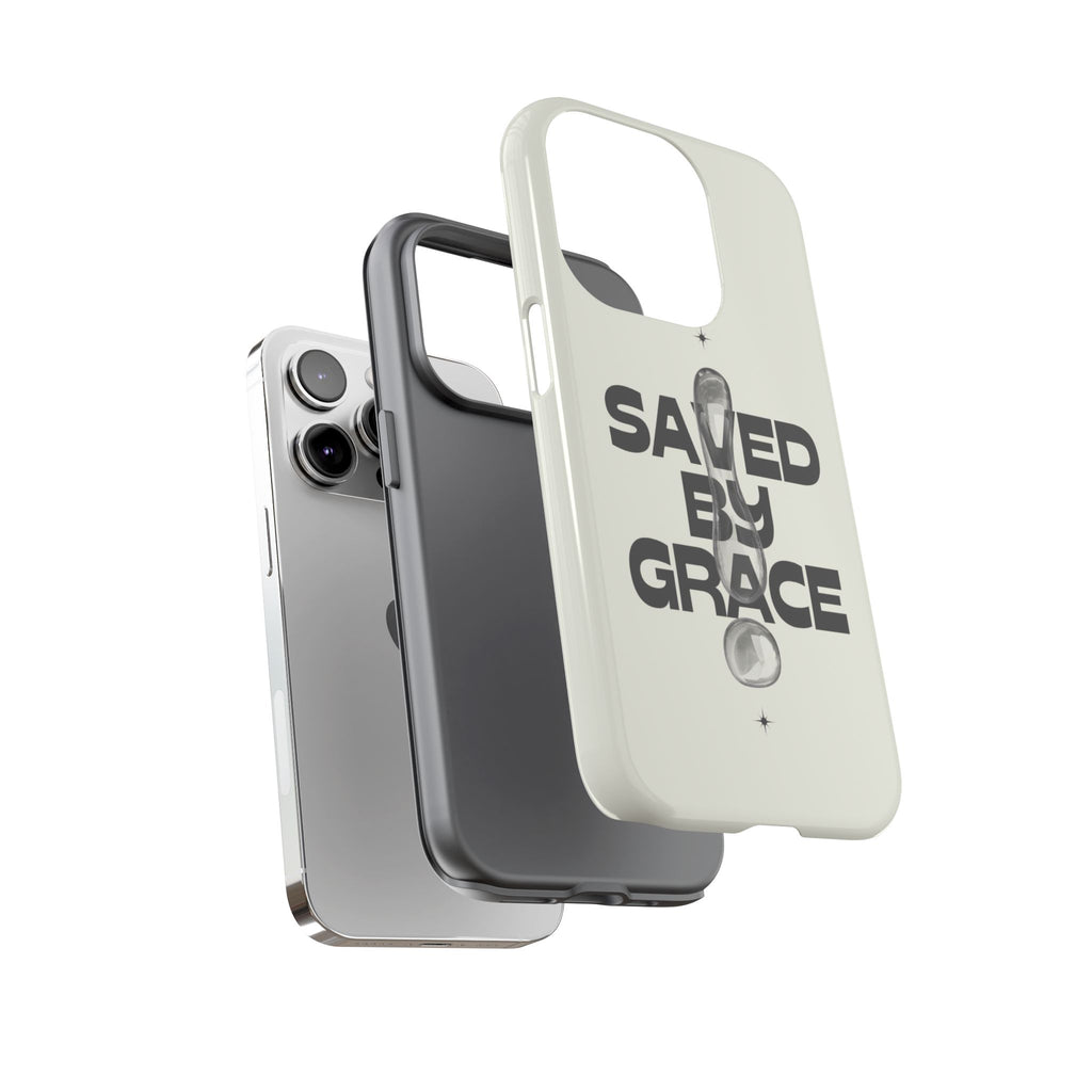 Saved By Grace Tough Phone Case — Christian Faith iPhone Cover