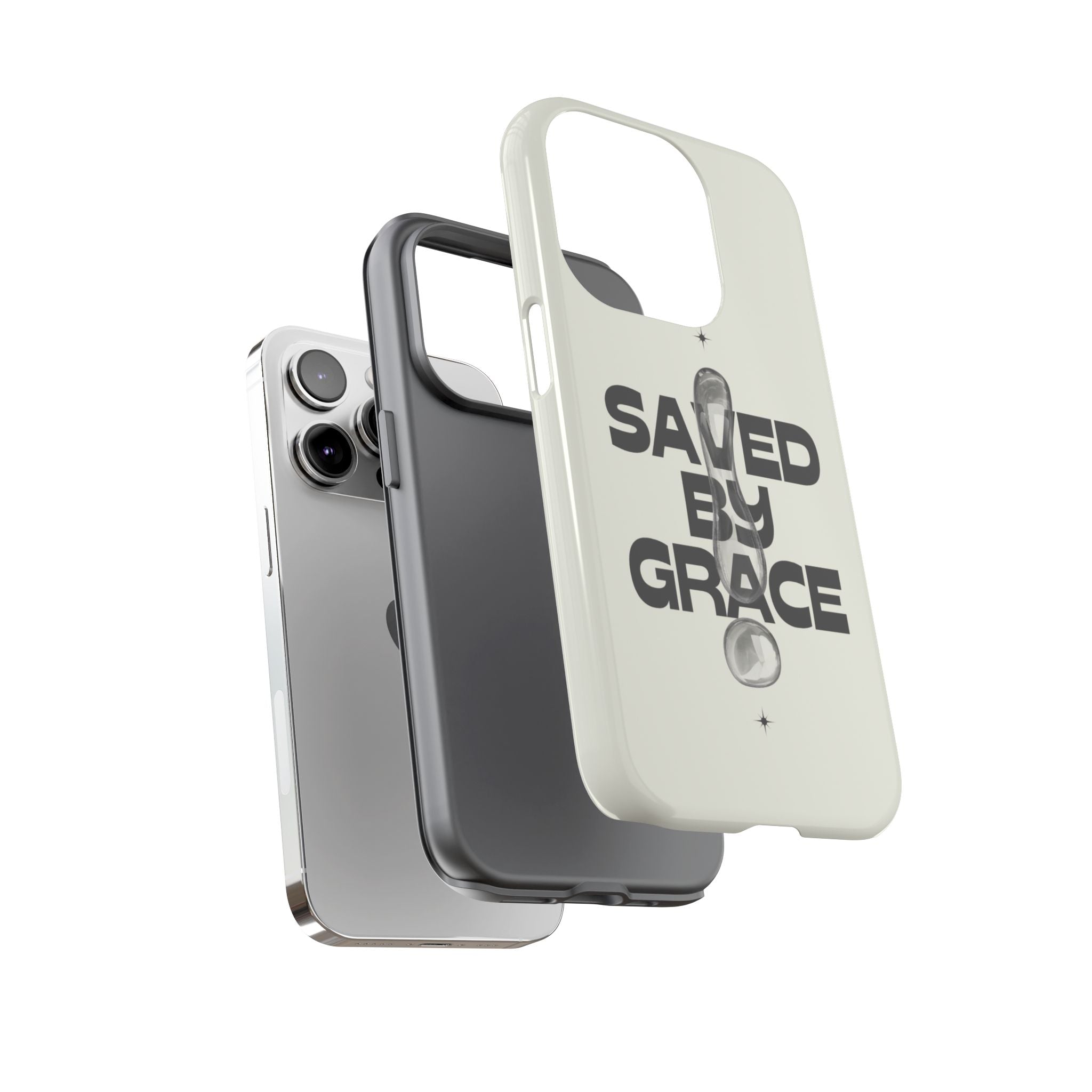 Saved By Grace Tough Phone Case — Christian Faith iPhone Cover