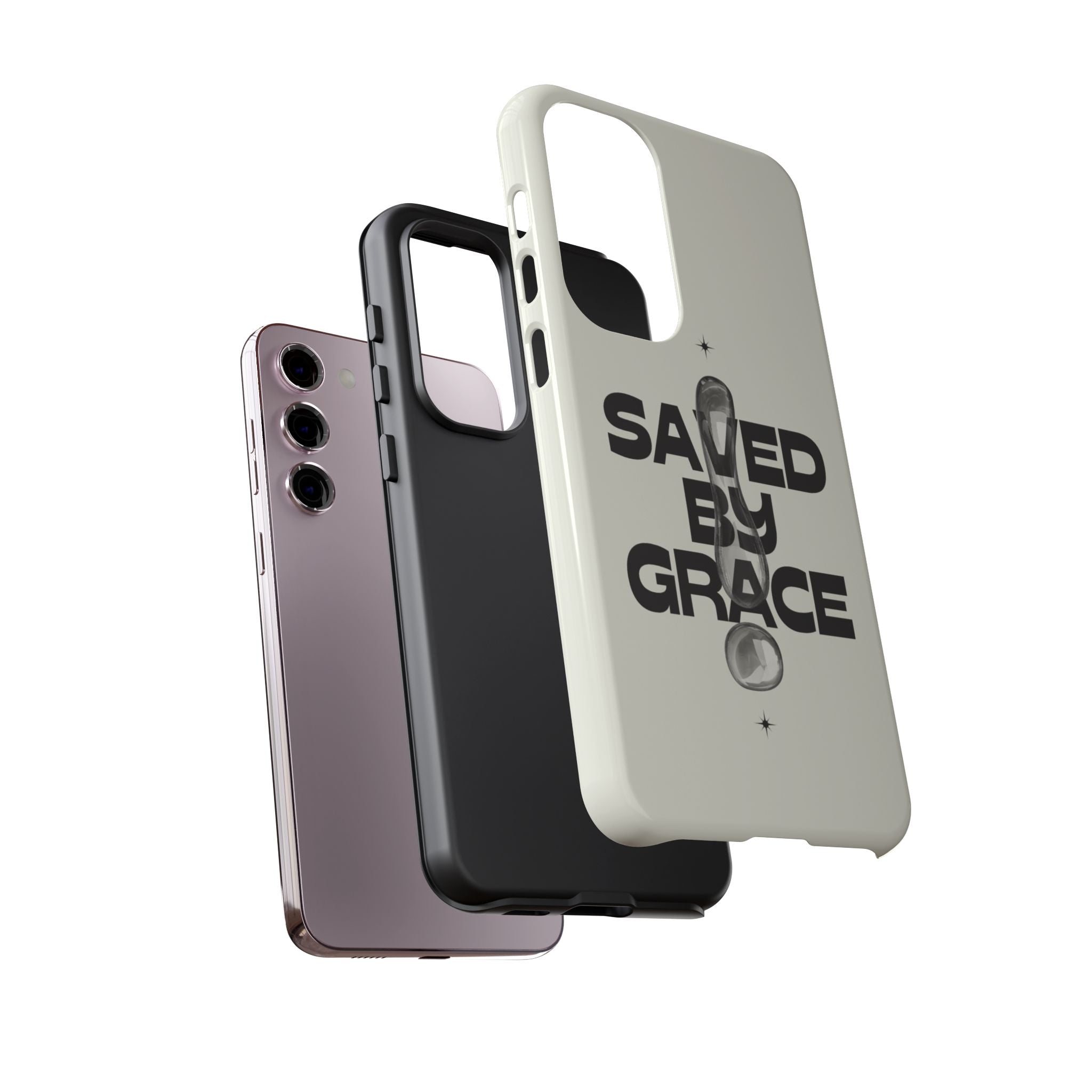 Saved By Grace Tough Phone Case — Christian Faith iPhone Cover