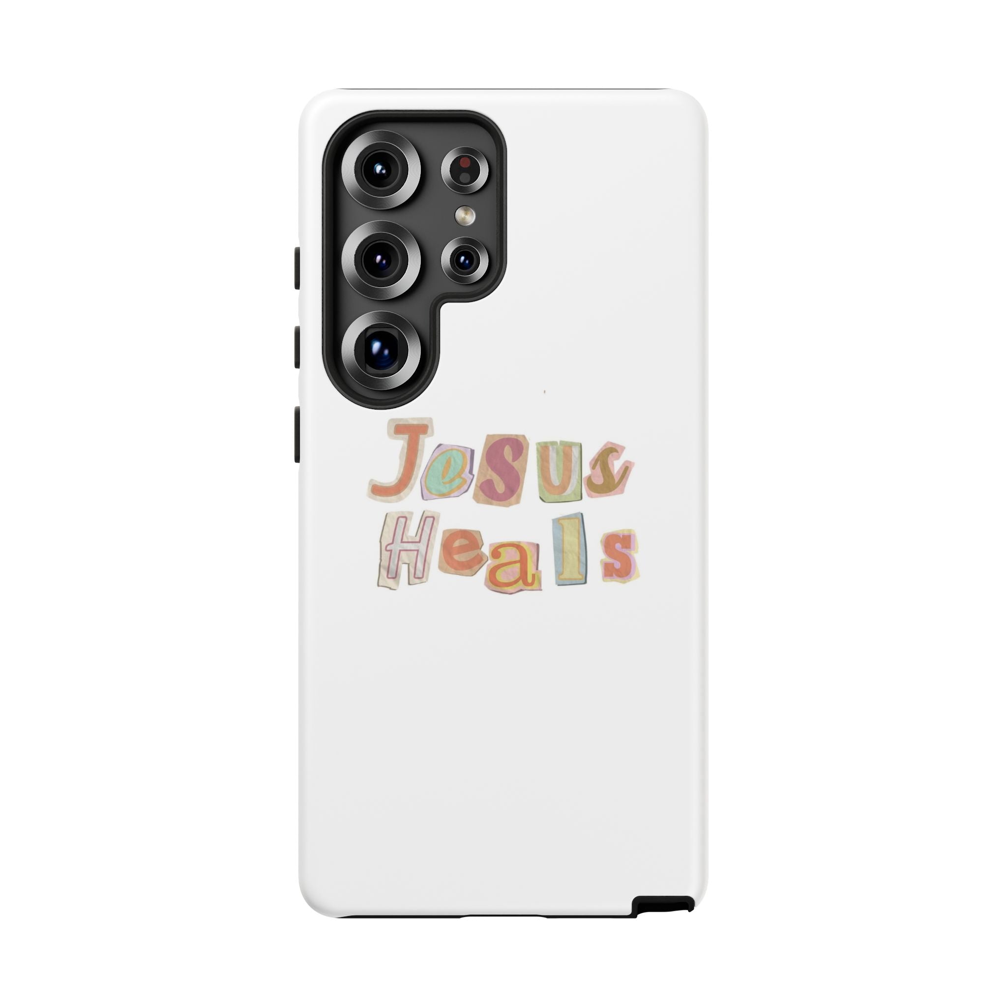 Jesus Heals Phone Case — Christian Faith Inspirational Tough Case