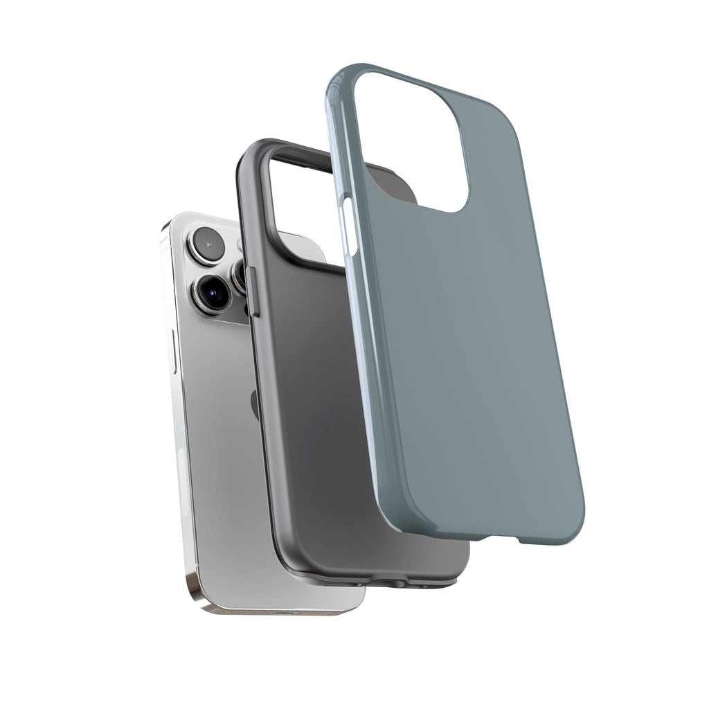 Tough iPhone Case - Blue/Grey Color