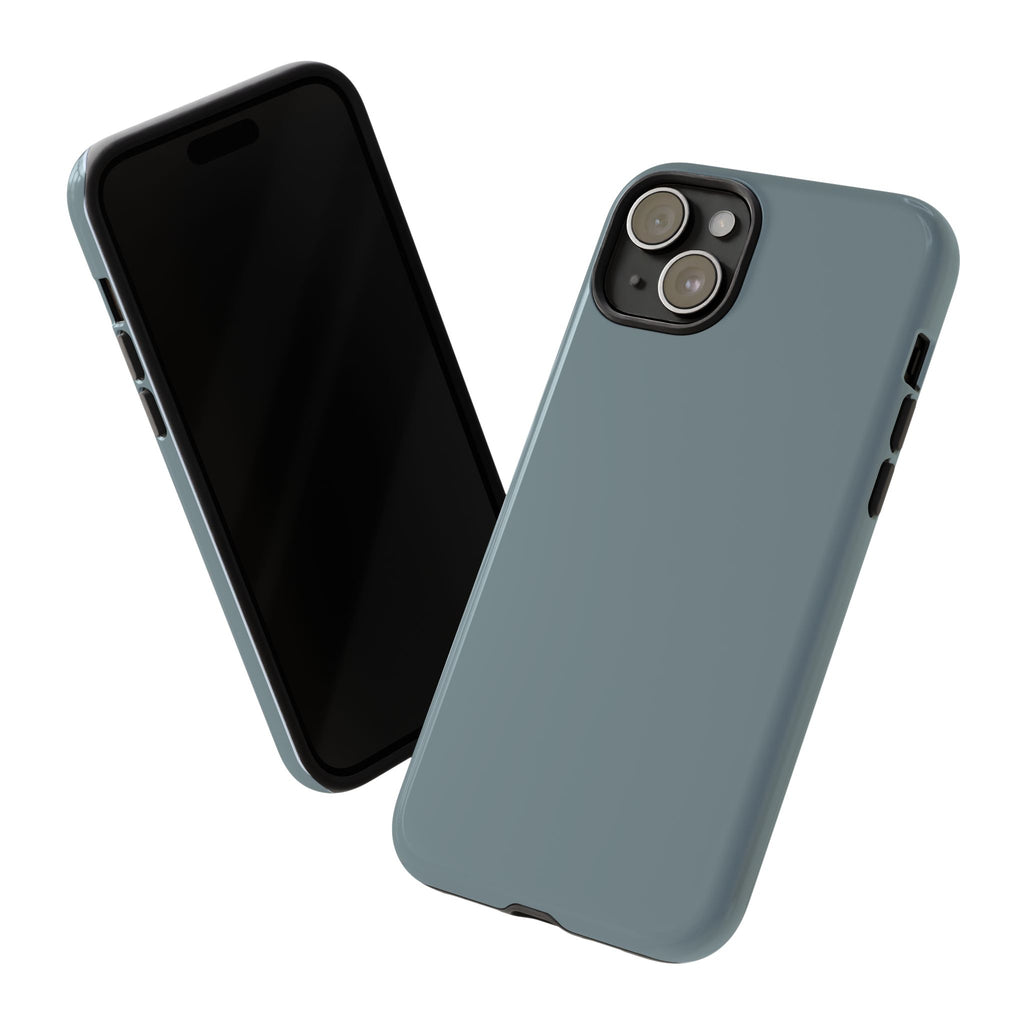 Tough iPhone Case - Blue/Grey Color