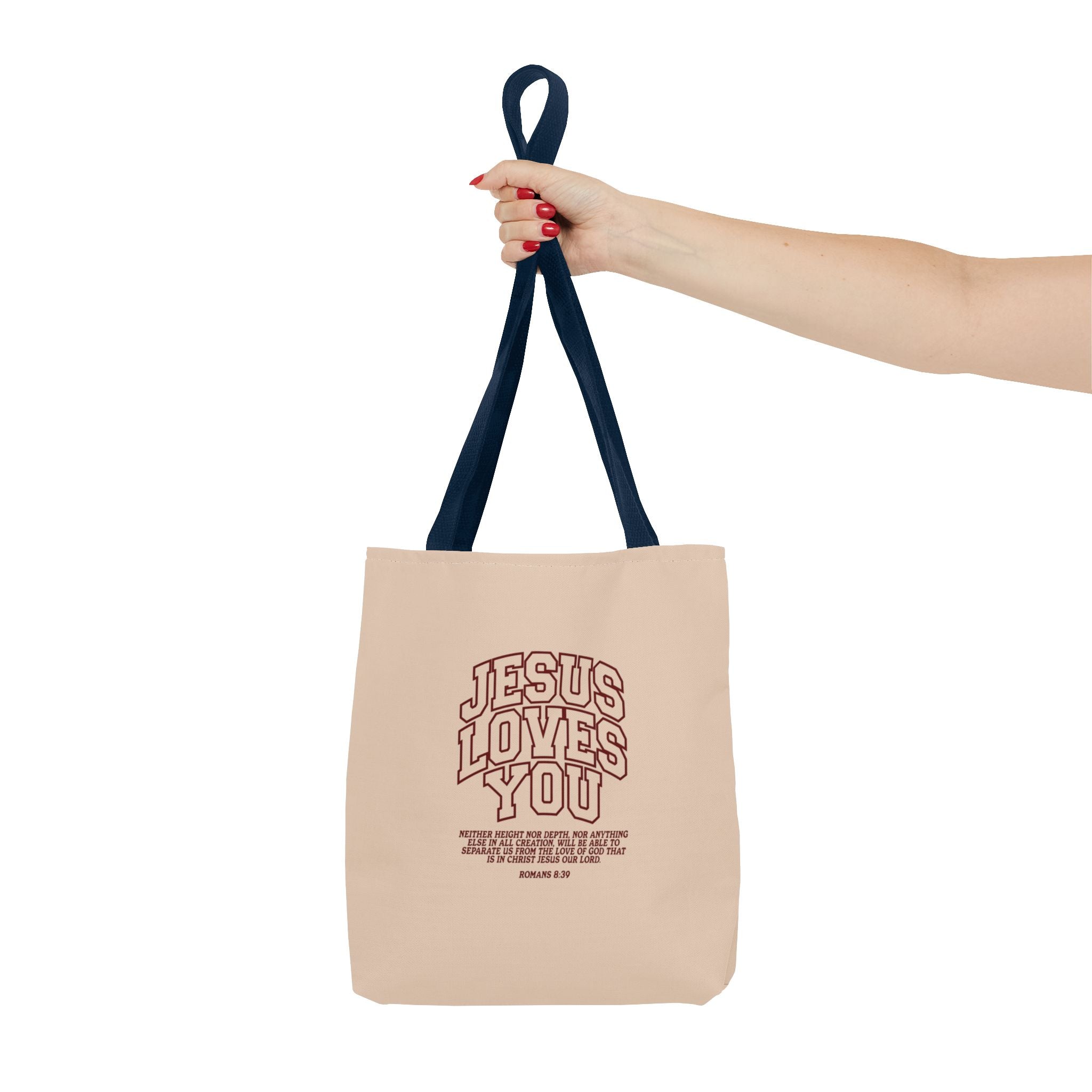Jesus Loves You Canvas Tote Bag