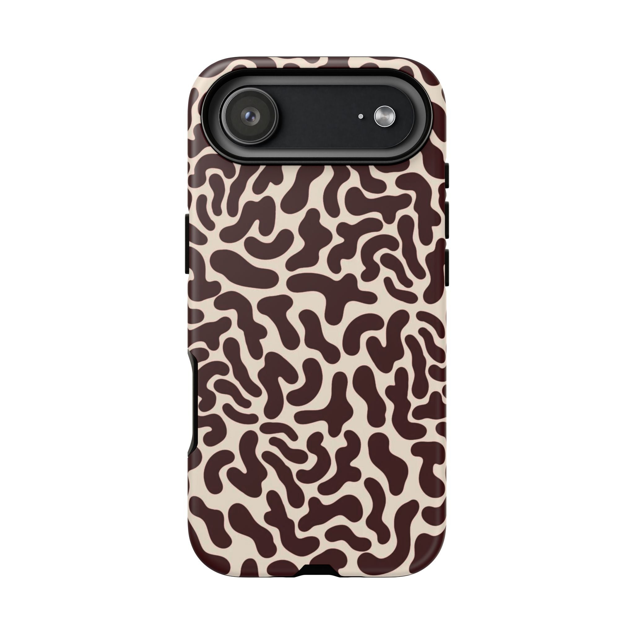 Animal Print iPhone Case - Brown Abstract Cow Pattern Tough Case