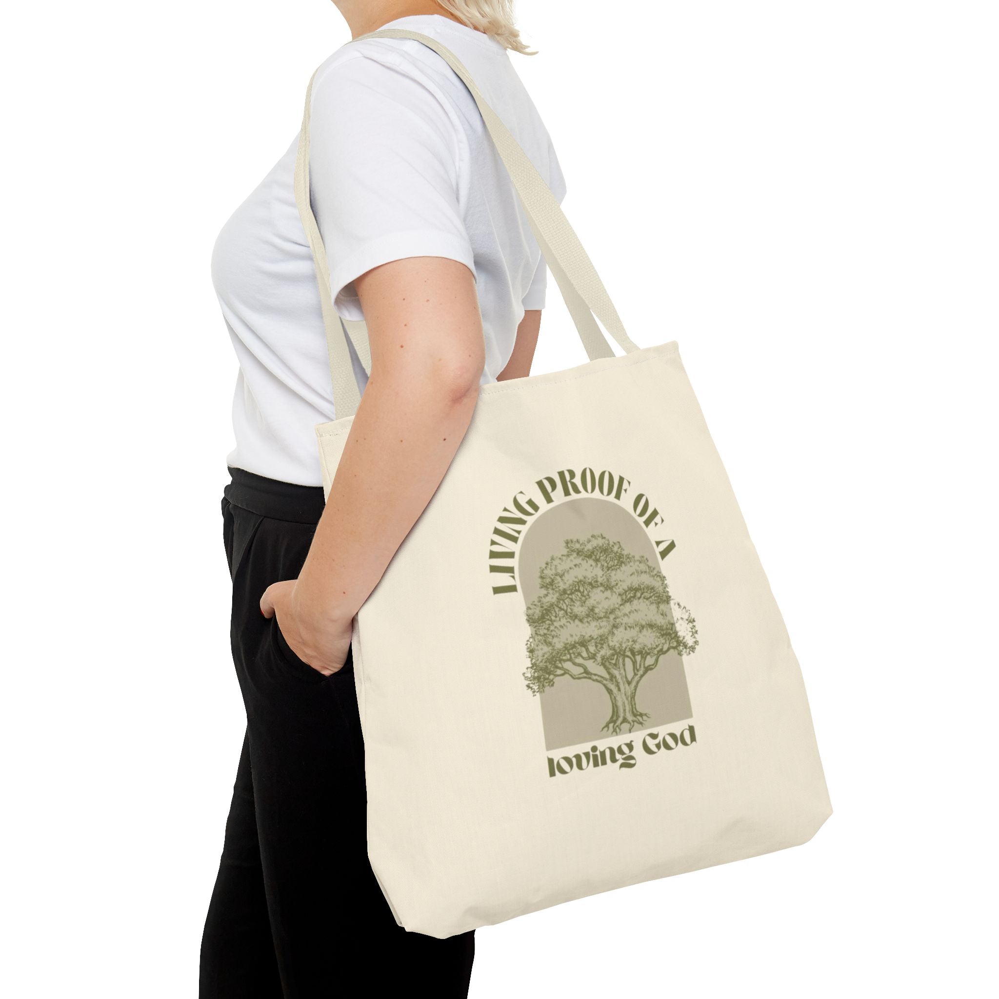 Living Proof Of A Loving God Tote Bag
