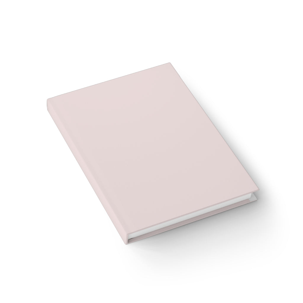 Blush Pink Hardcover Ruled Journal — Lined Notebook for Notes & Daily Planning
