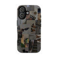Collage Aesthetic Tough iPhone Case — Chic Cafe & Fashion Mood Board