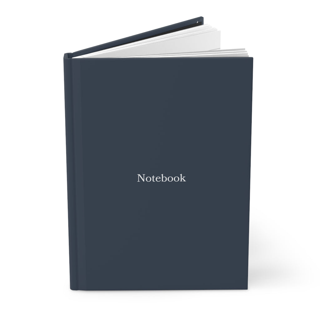 Notebook Hardcover Journal — Minimal Navy Matte Notebook