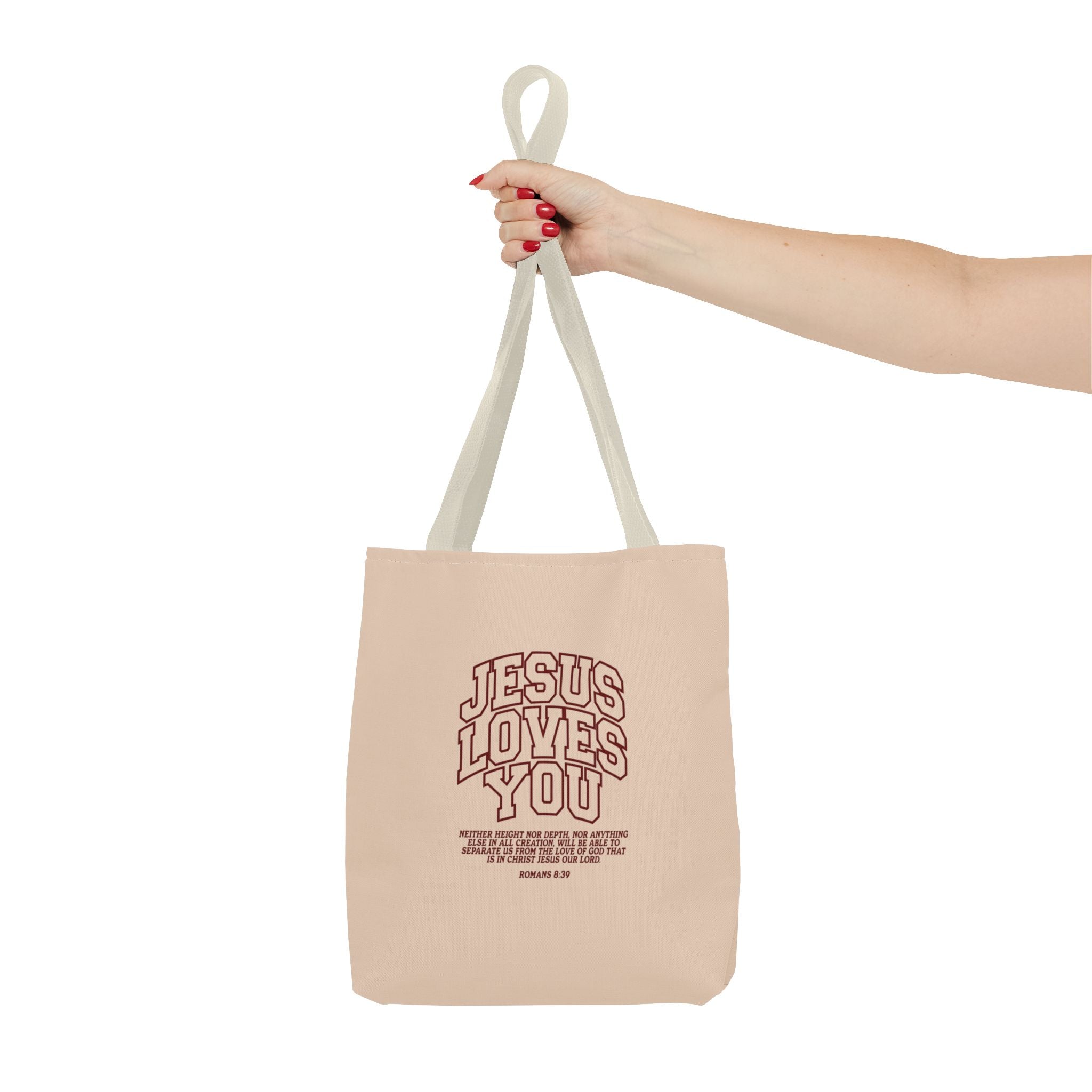 Jesus Loves You Canvas Tote Bag