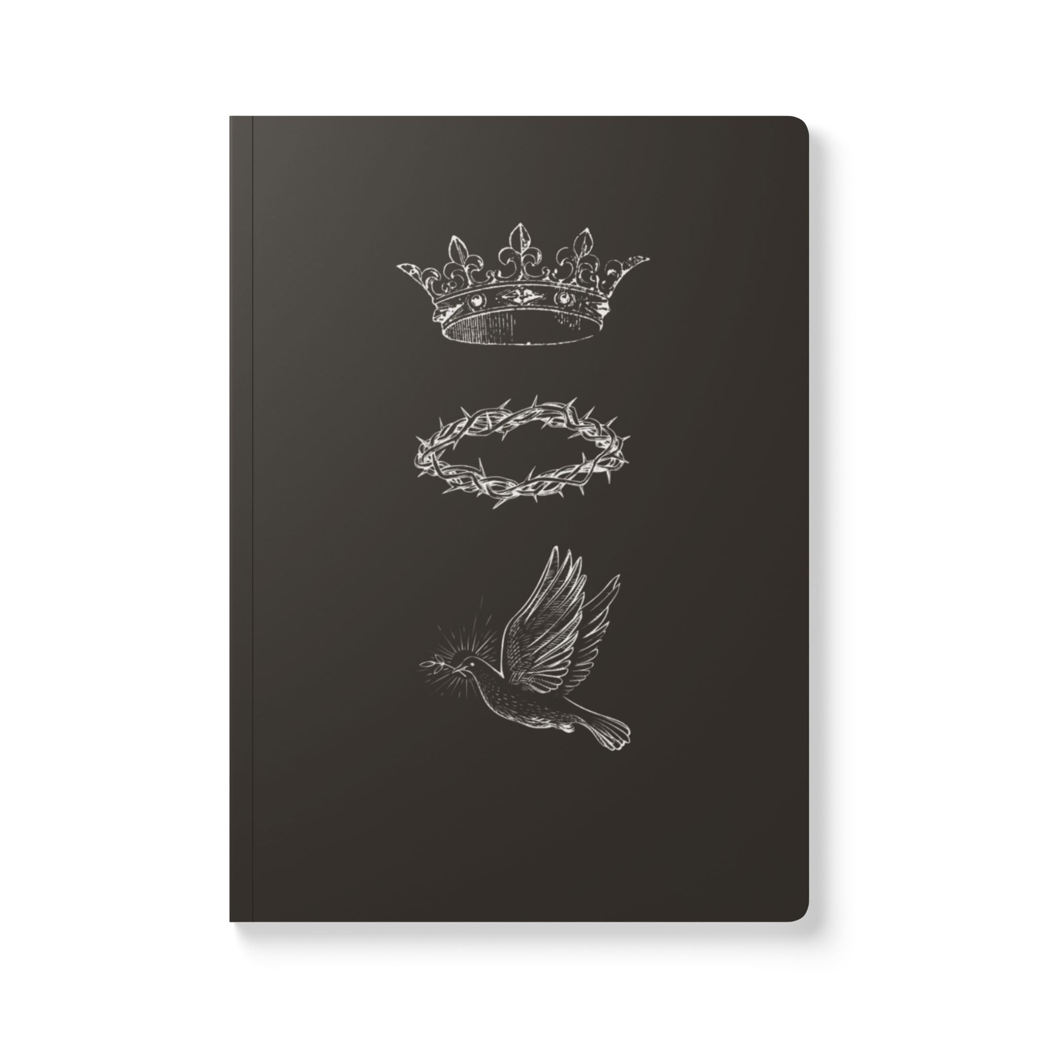 Faith Softcover Journal — Crown, Crown of Thorns & Dove