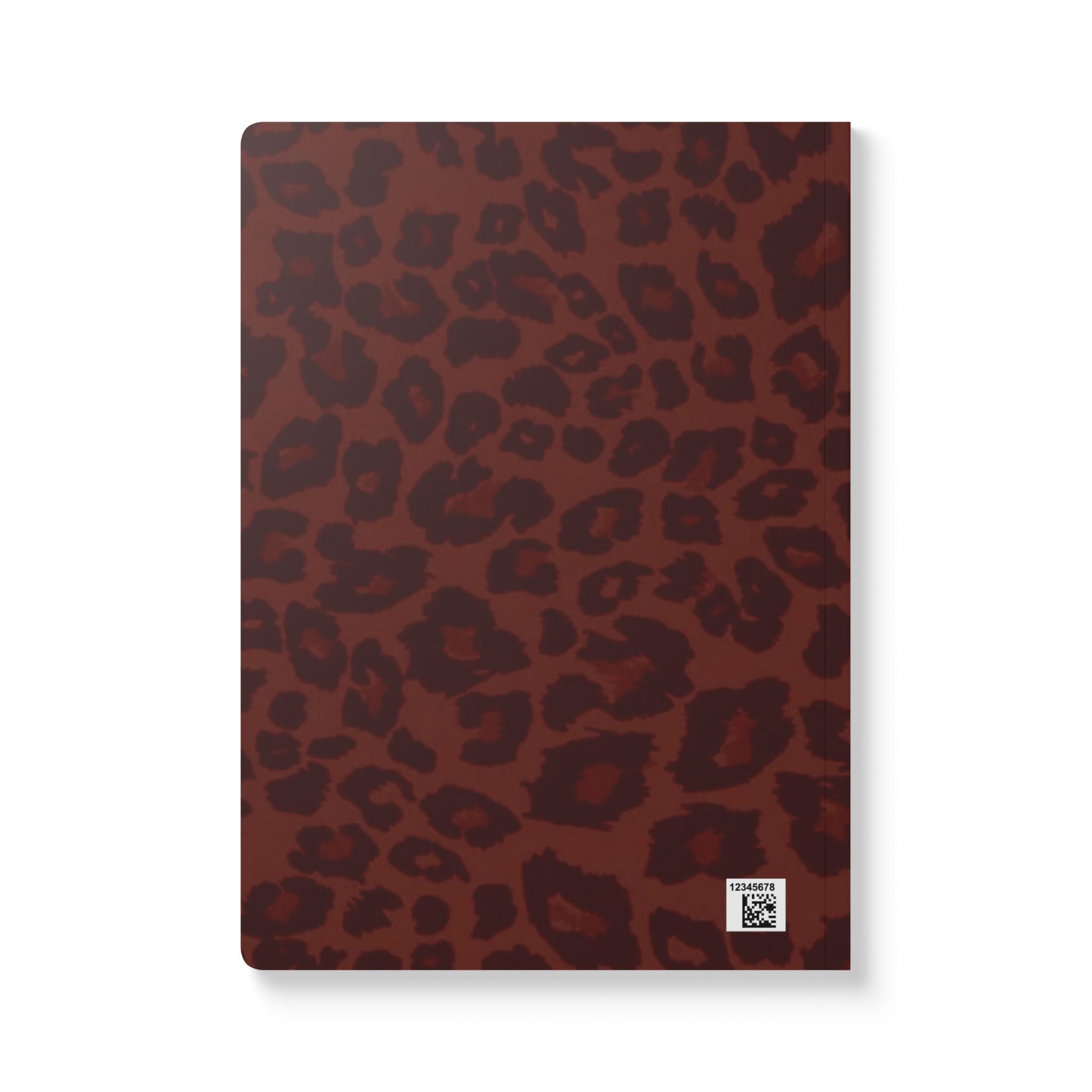 Leopard Print Softcover Journal — Brown Animal Print Notebook for Notes & Journaling