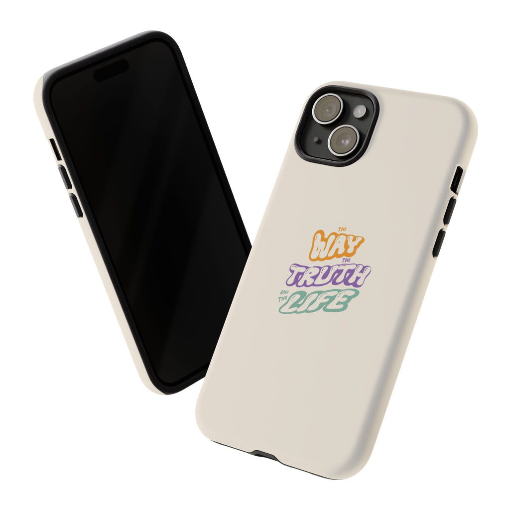 'Way,Truth,Life' Pastel Graphic Protective Tough Case