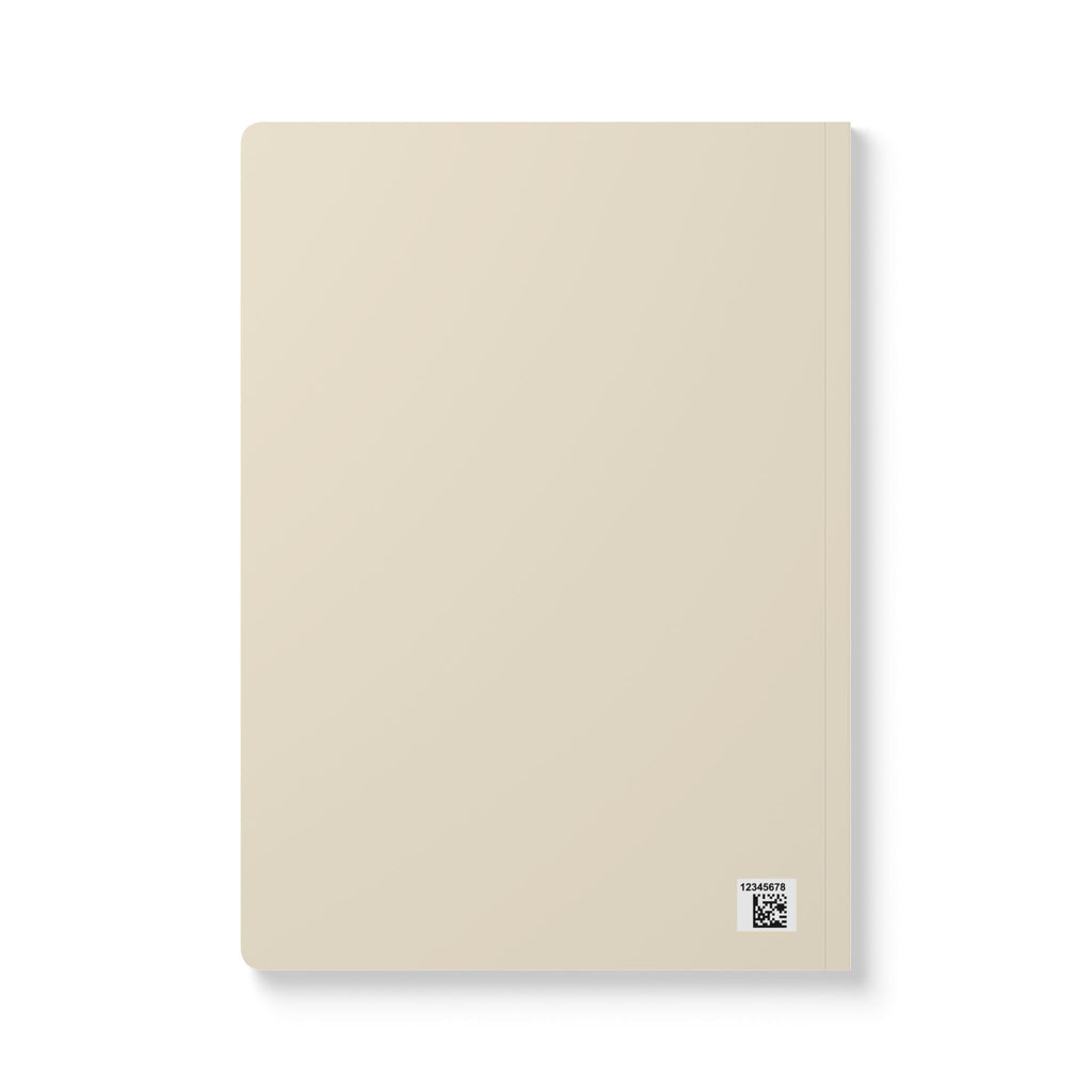 Yin Yang Minimalist Softcover Journal — Green Abstract Lined Notebook