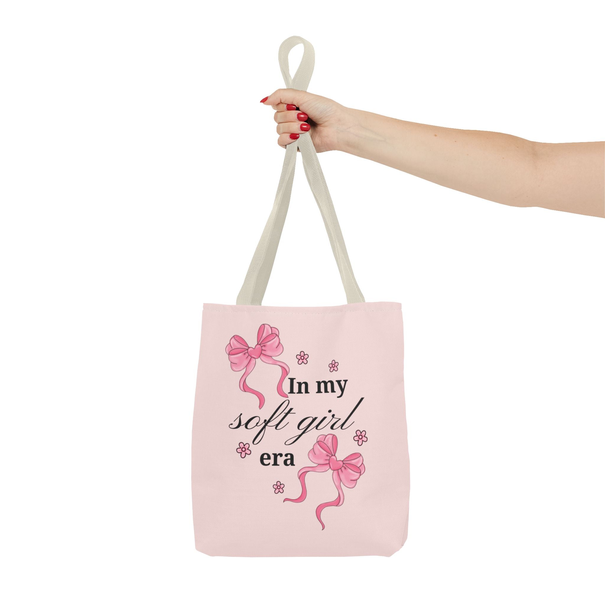 Tote Bag — "In My Soft Girl Era" Pink All-Over Print