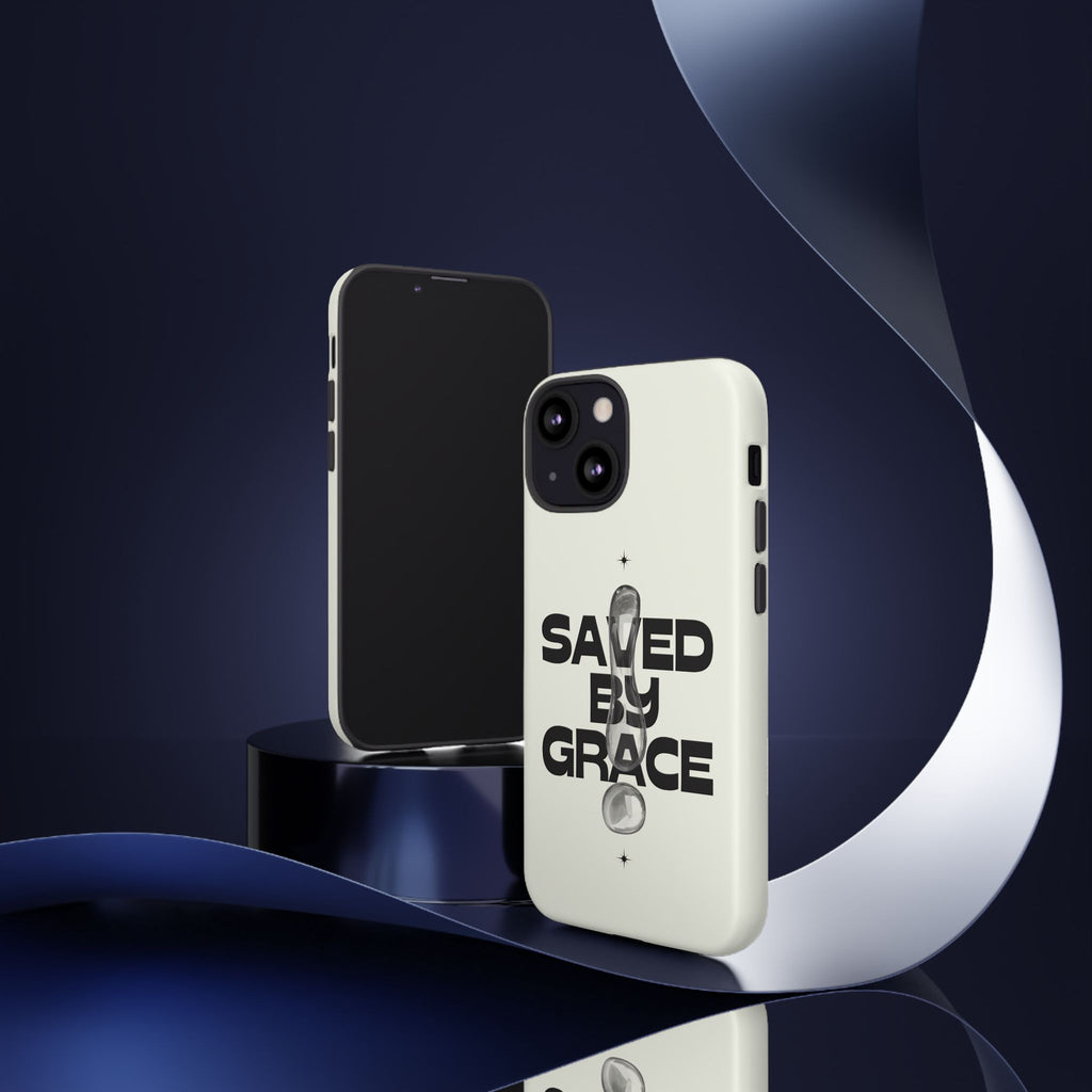 Saved By Grace Tough Phone Case — Christian Faith iPhone Cover