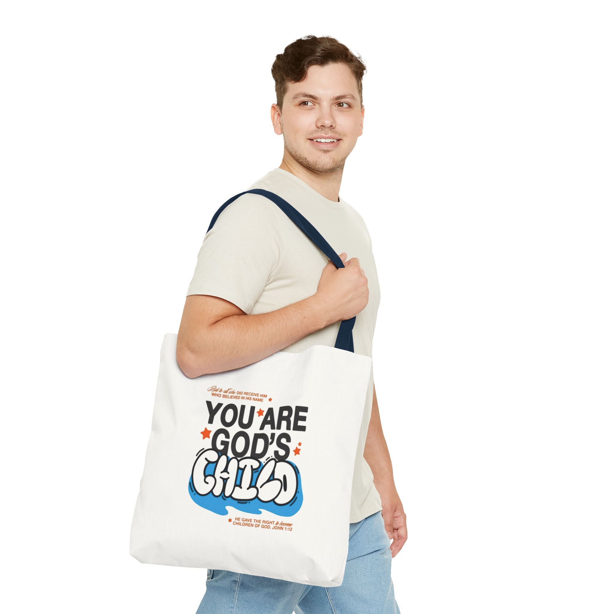 Inspirational "You Are God's Child" Tote Bag