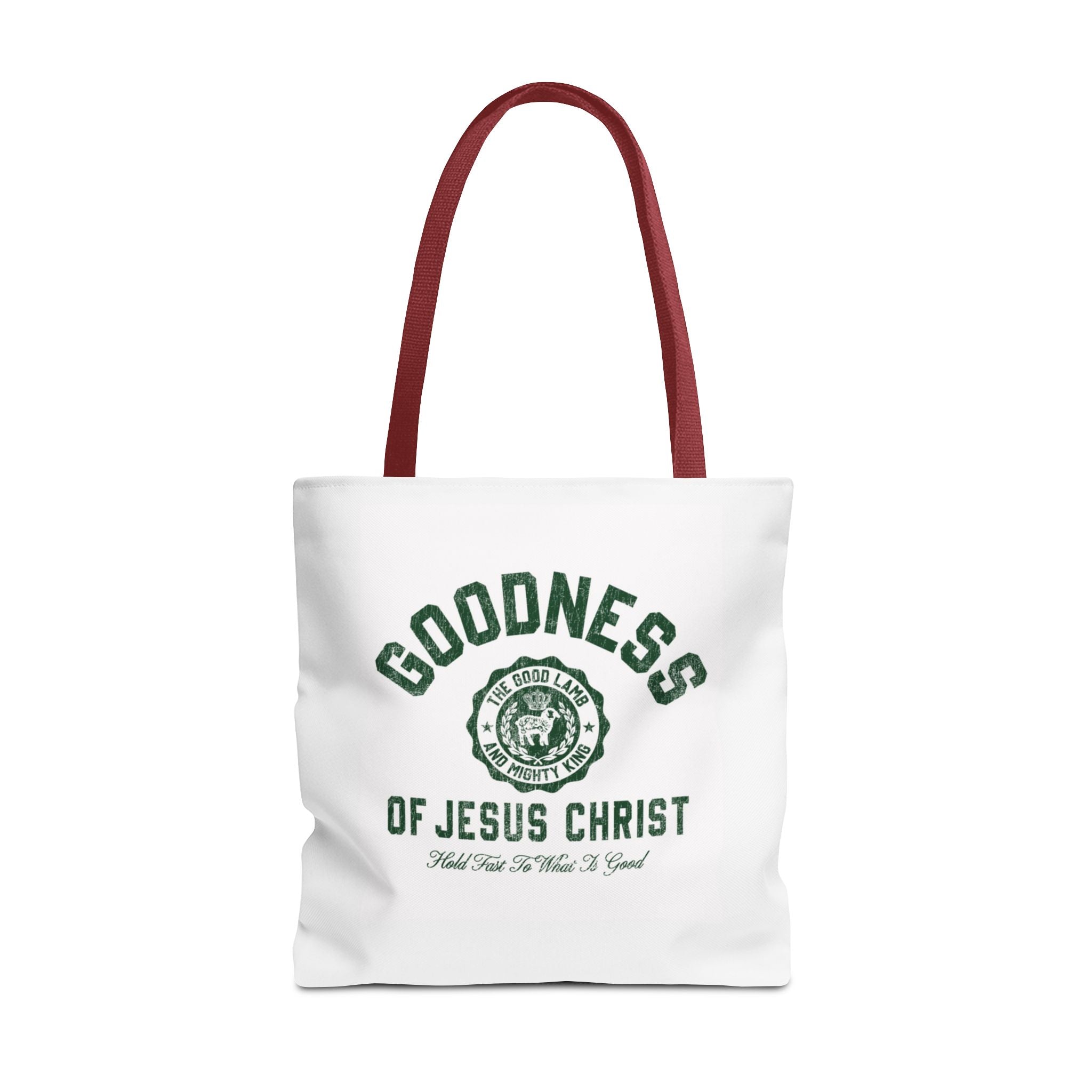 Goodness of Jesus Christ Tote Bag — Faith-Inspired Religious Canvas Tote