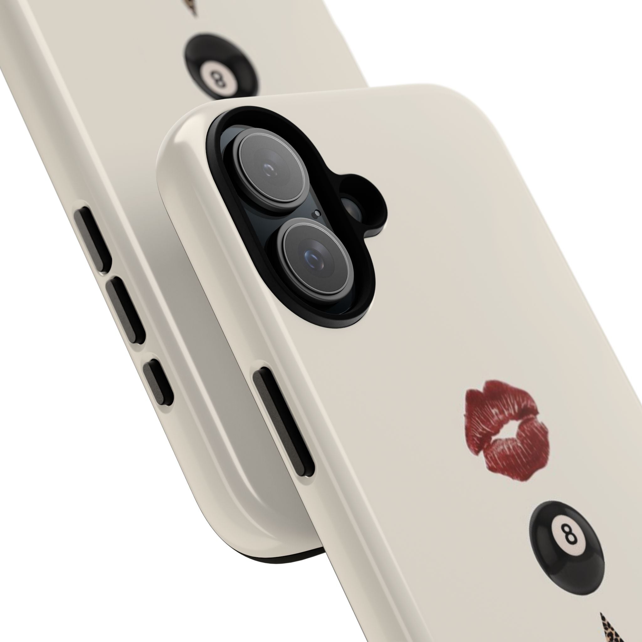 Kiss 8-Ball Star iPhone Case – Trendy Minimalist Protective Cover