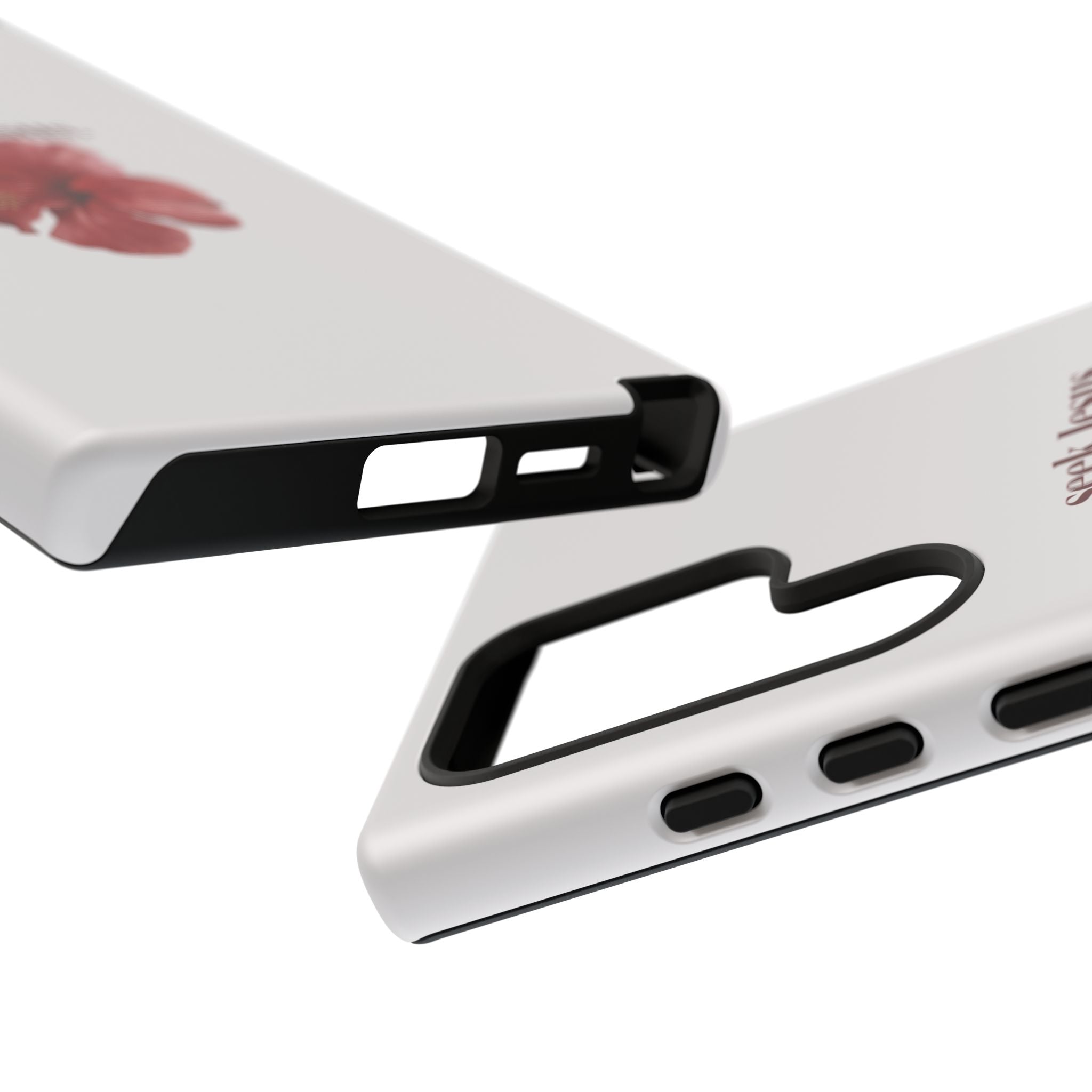 "seek Jesus." Floral Tough Protective Case