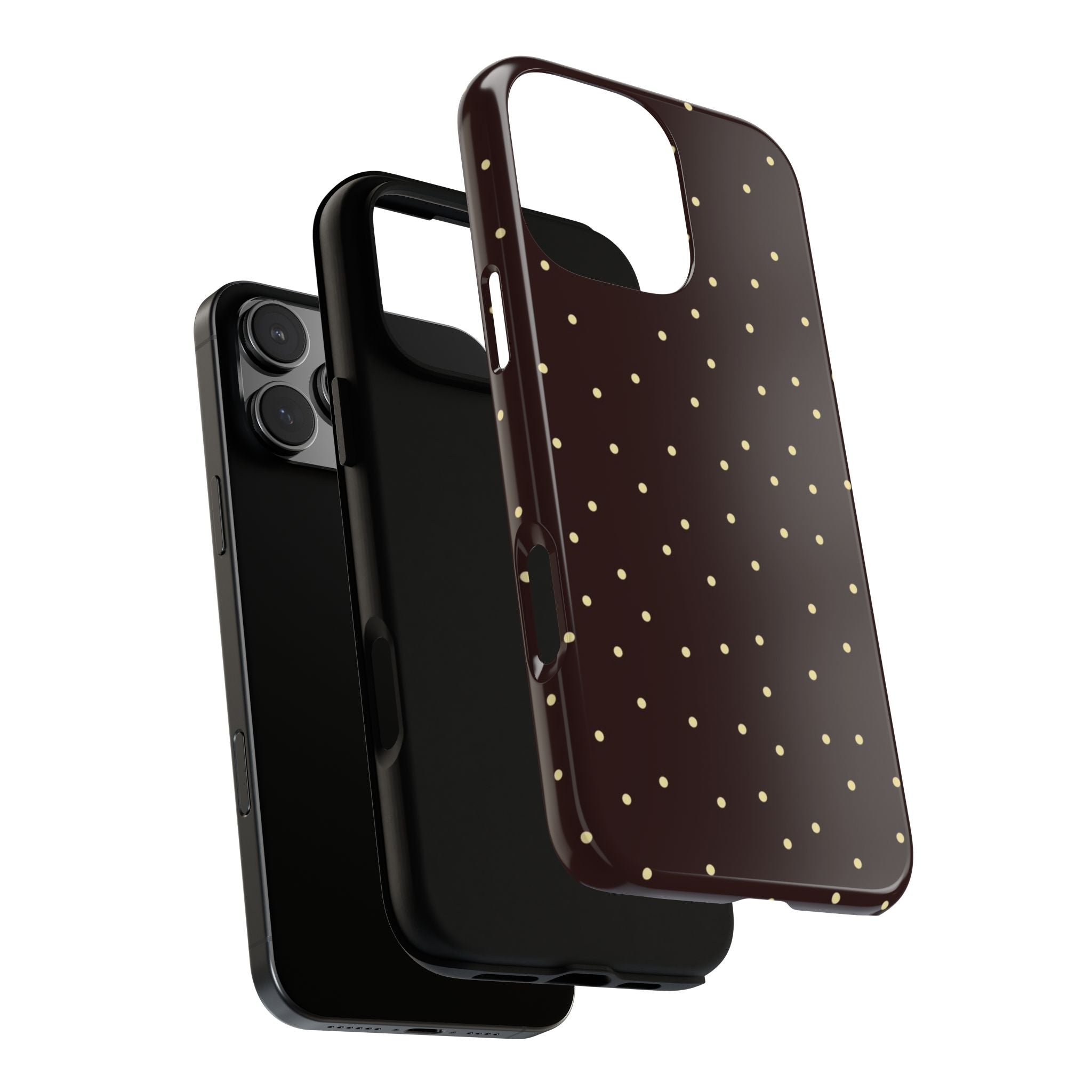 Brown Gold Polka Dot Tough Phone Case