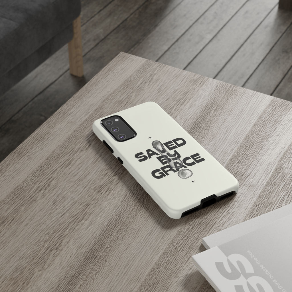 Saved By Grace Tough Phone Case — Christian Faith iPhone Cover