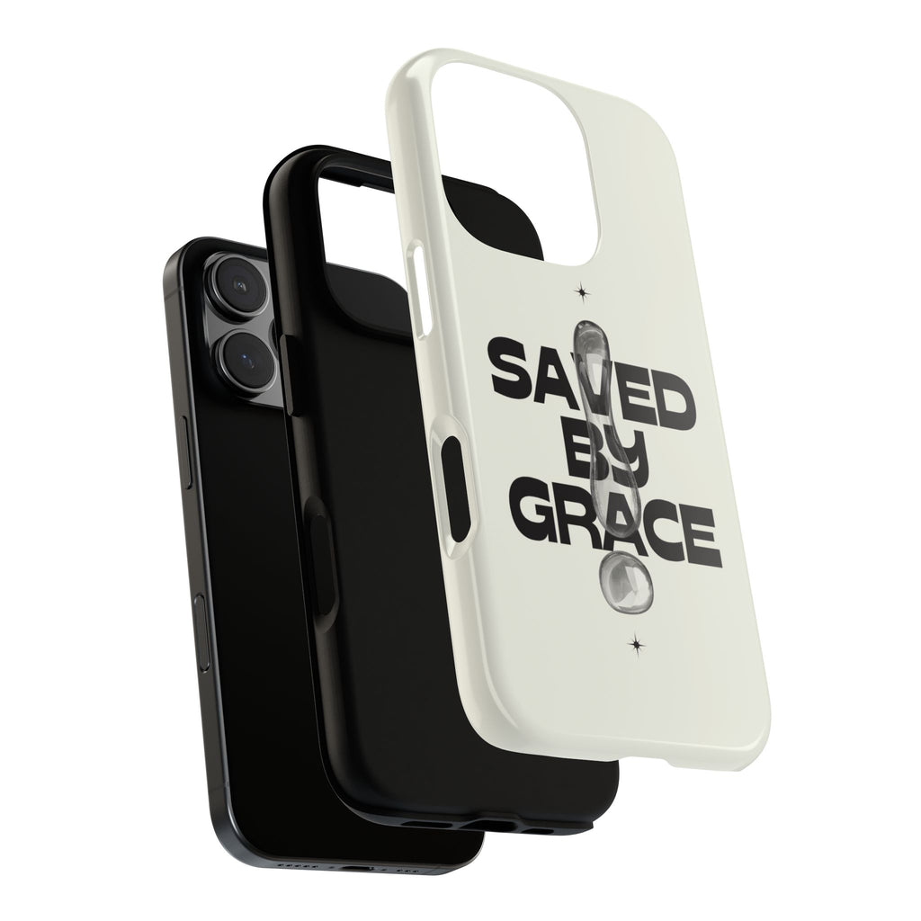 Saved By Grace Tough Phone Case — Christian Faith iPhone Cover