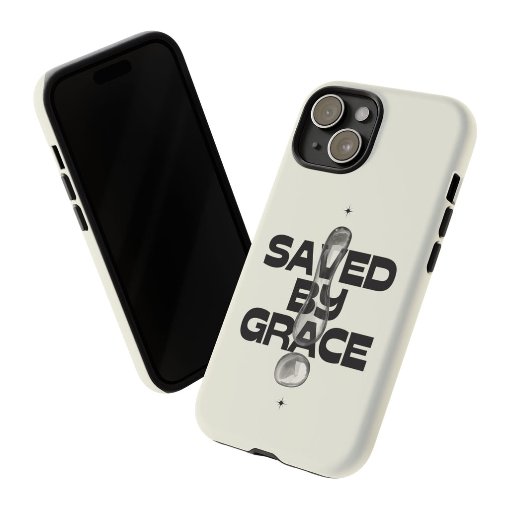 Saved By Grace Tough Phone Case — Christian Faith iPhone Cover