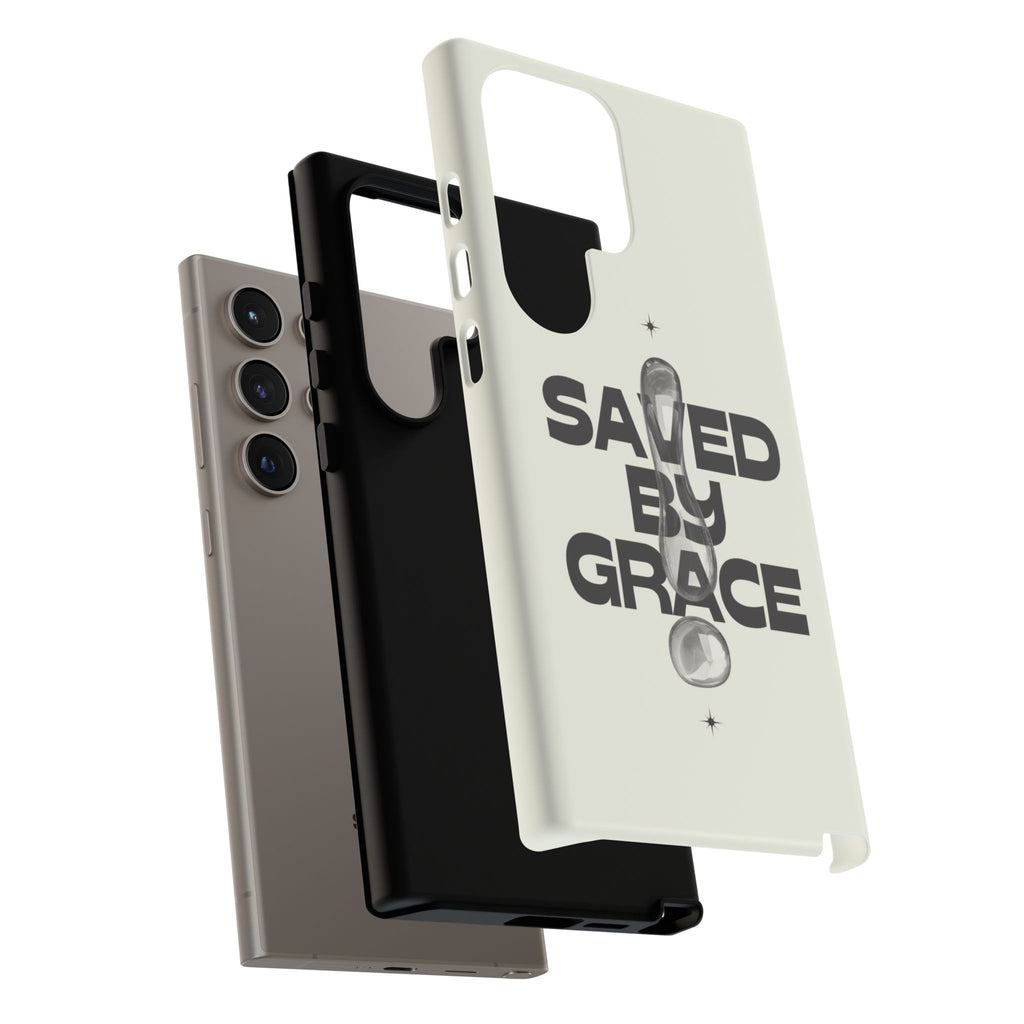 Saved By Grace Tough Phone Case — Christian Faith iPhone Cover