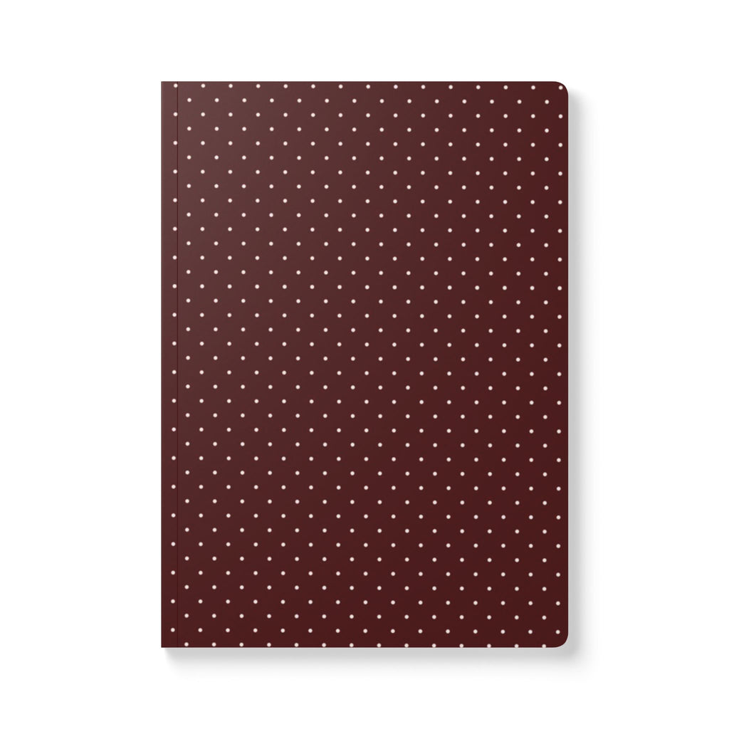 Maroon Polka Dot Softcover Journal