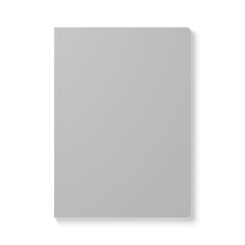 Minimal Grey Softcover Journal — Lightweight Notebook