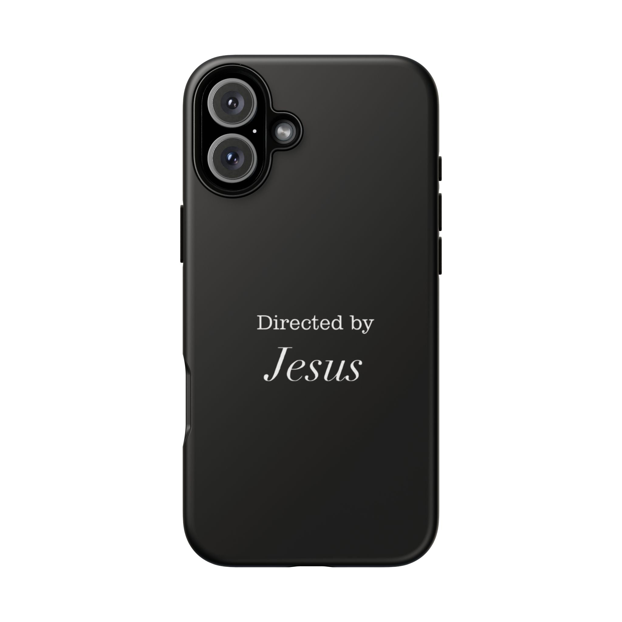 Directed by Jesus Tough Phone Case — Faith Black Protective Case