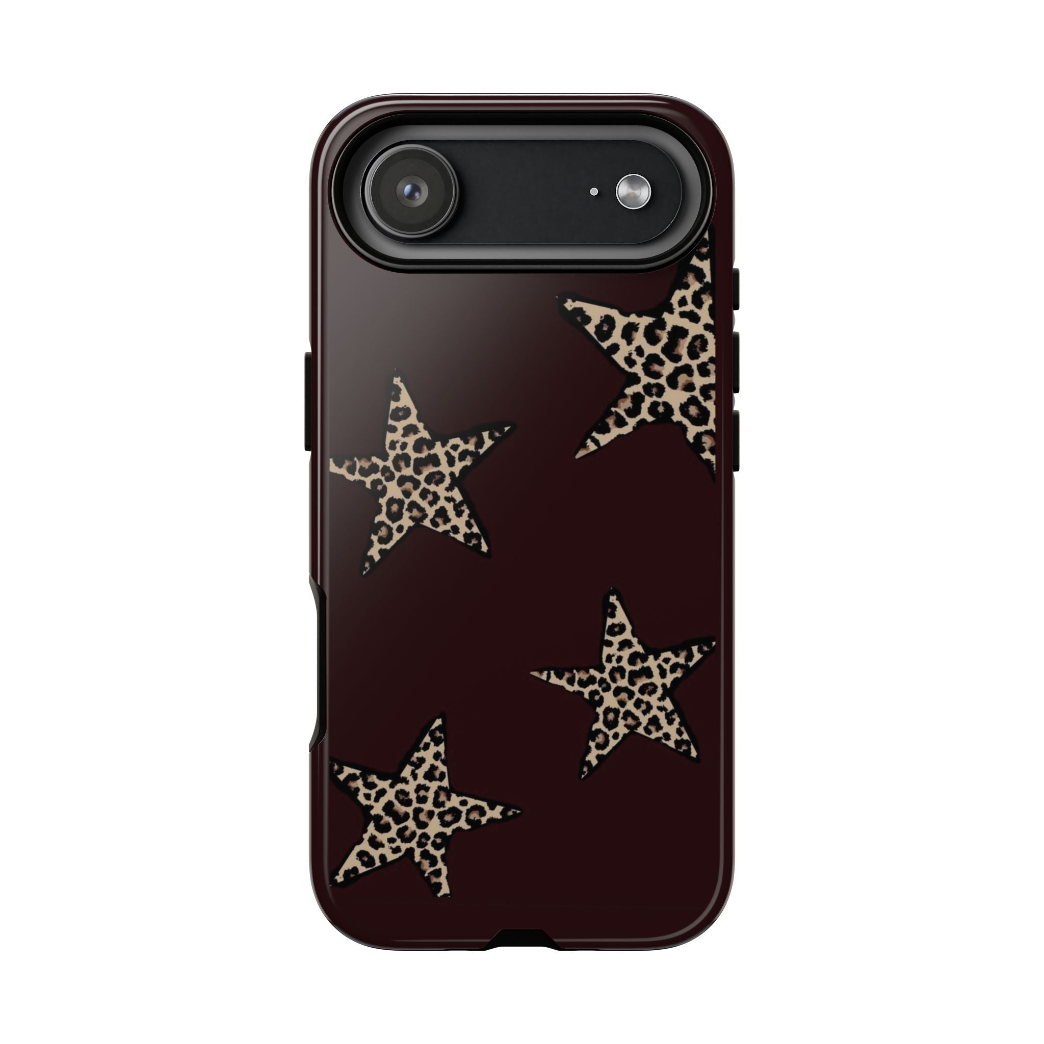 Leopard Star iPhone Case — Chic Brown Protective Tough Case