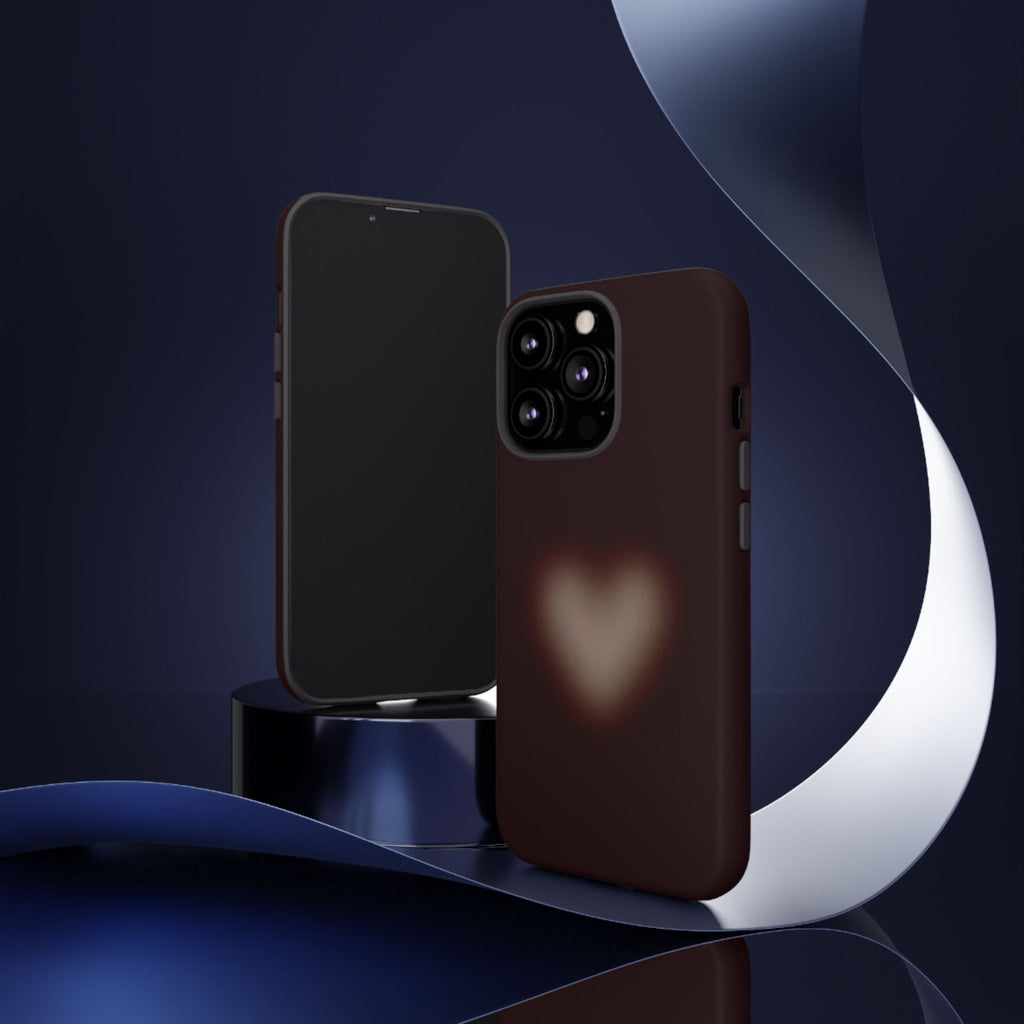 Tough Cases — Blurred Heart Protective iPhone Case