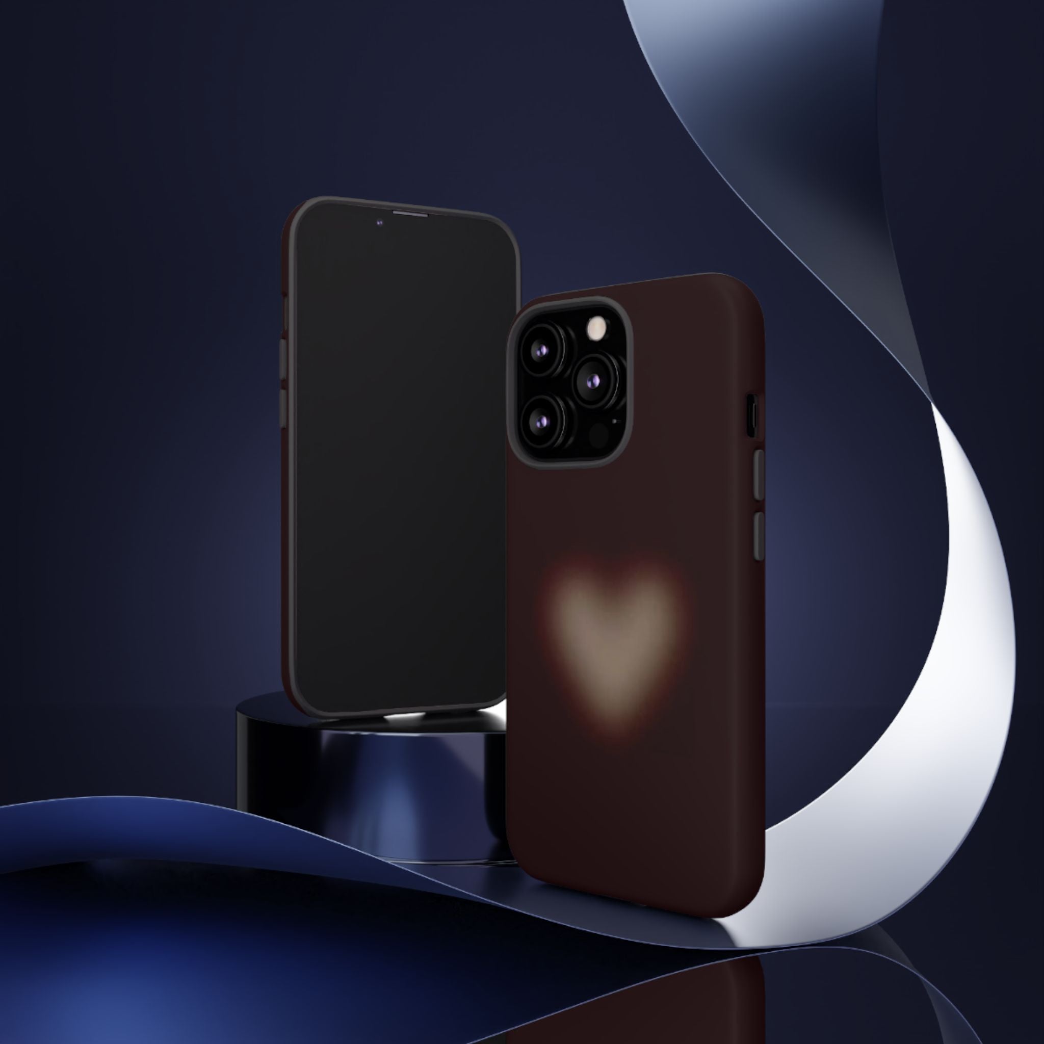Tough Cases — Blurred Heart Protective iPhone Case
